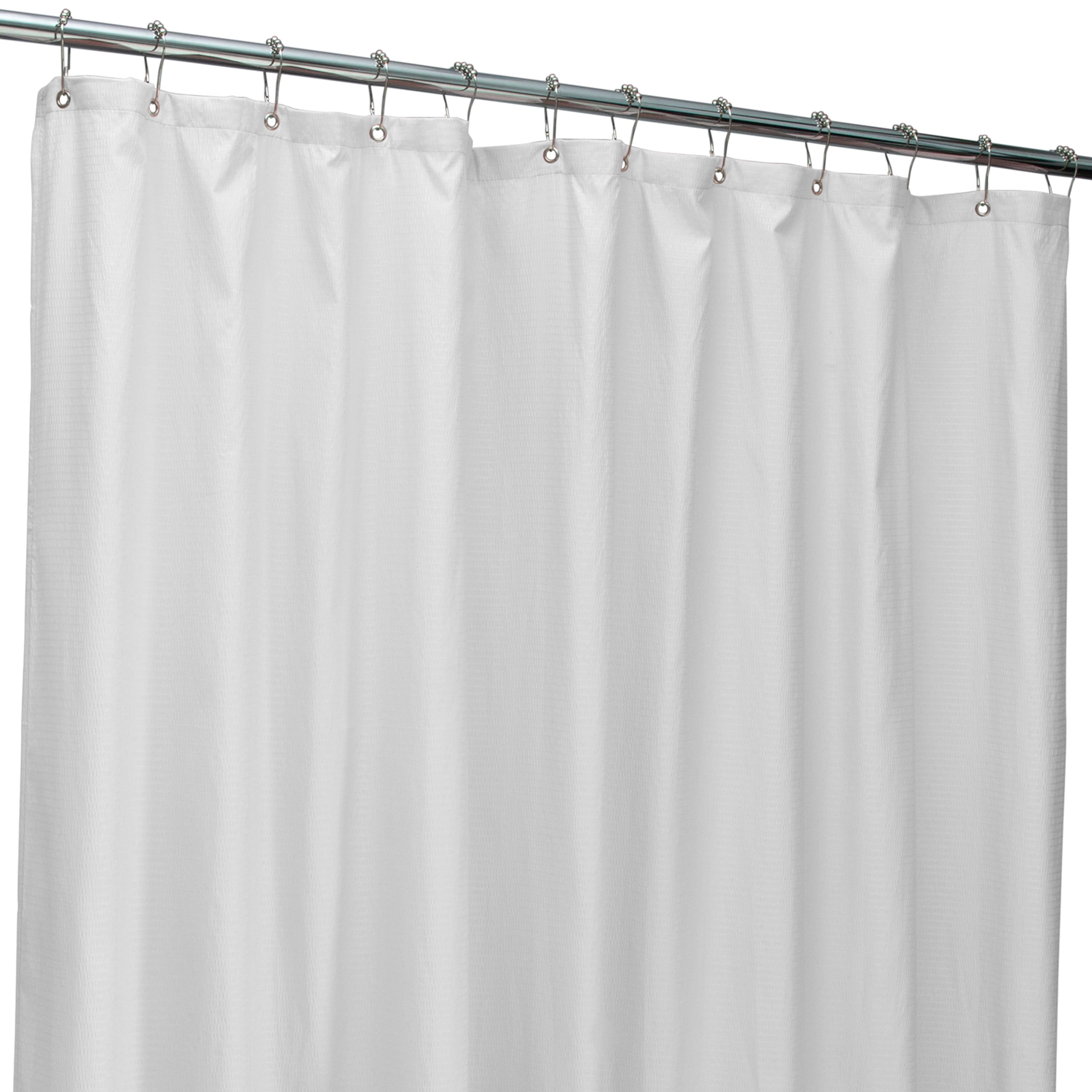 Bath Bliss Microfiber Soft Touch Dash Design Shower Curtain Liner