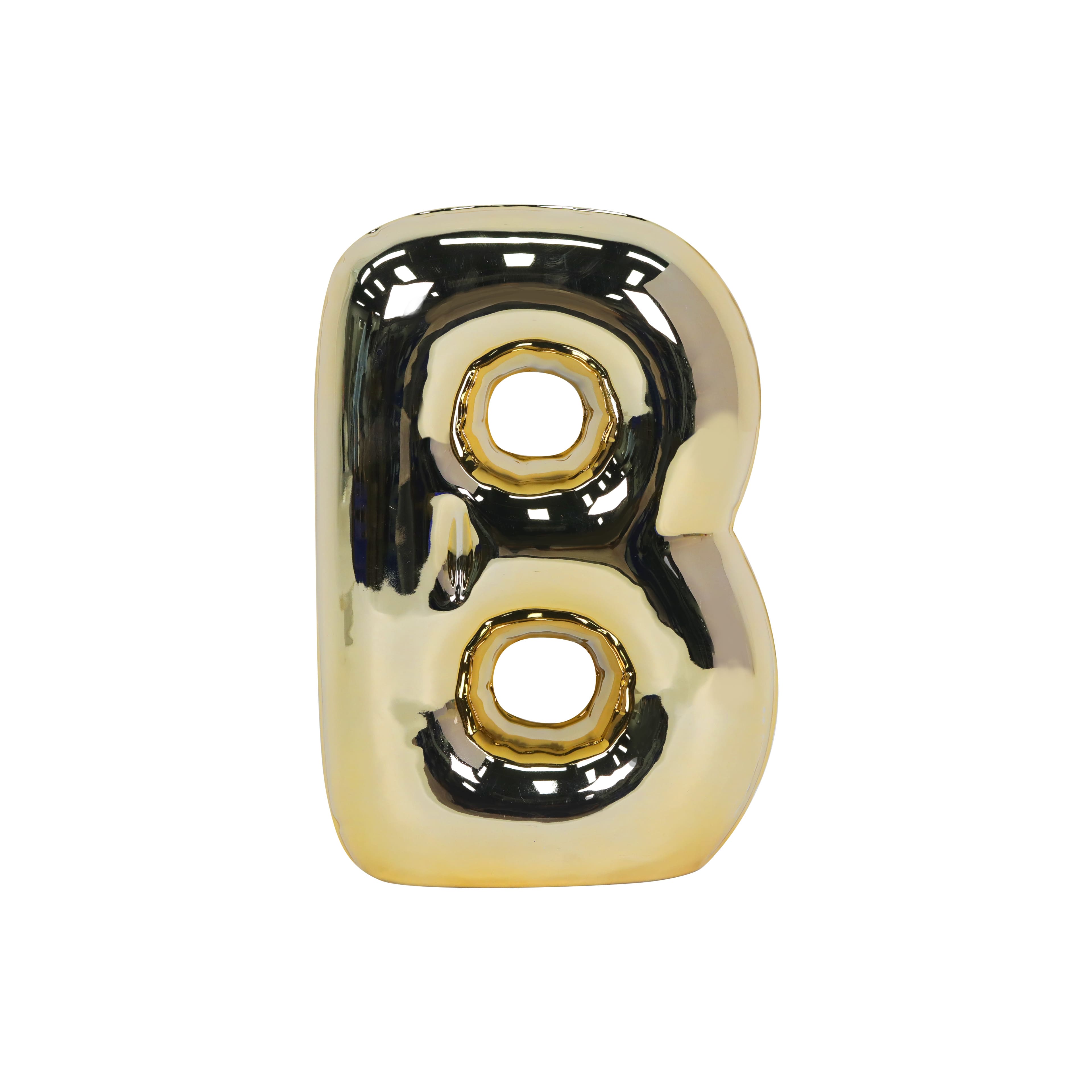8.5&#x22; Gold Bubble Ceramic Monogram Letter by Ashland&#xAE;