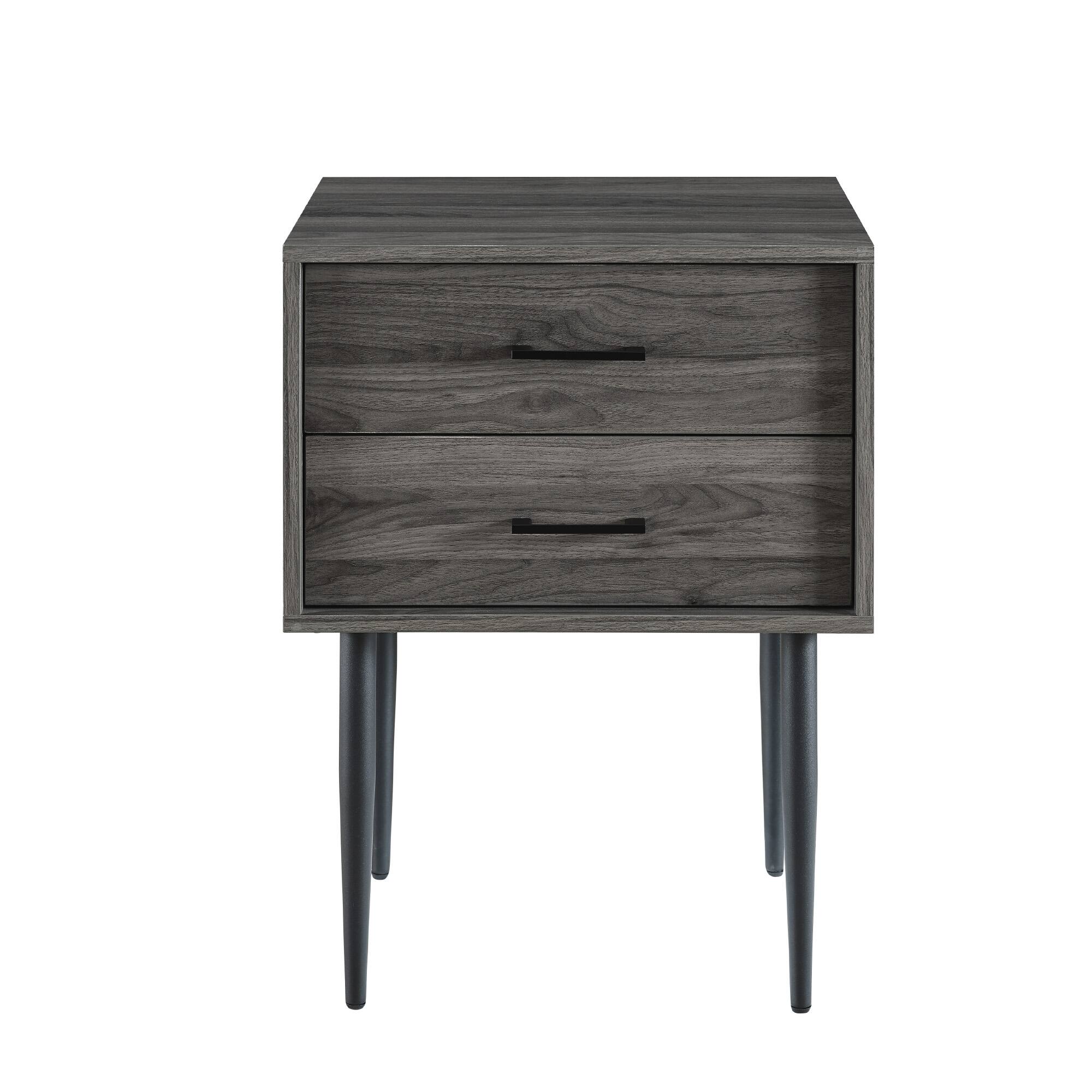 Walker Edison Slate Gray Modern Side Table