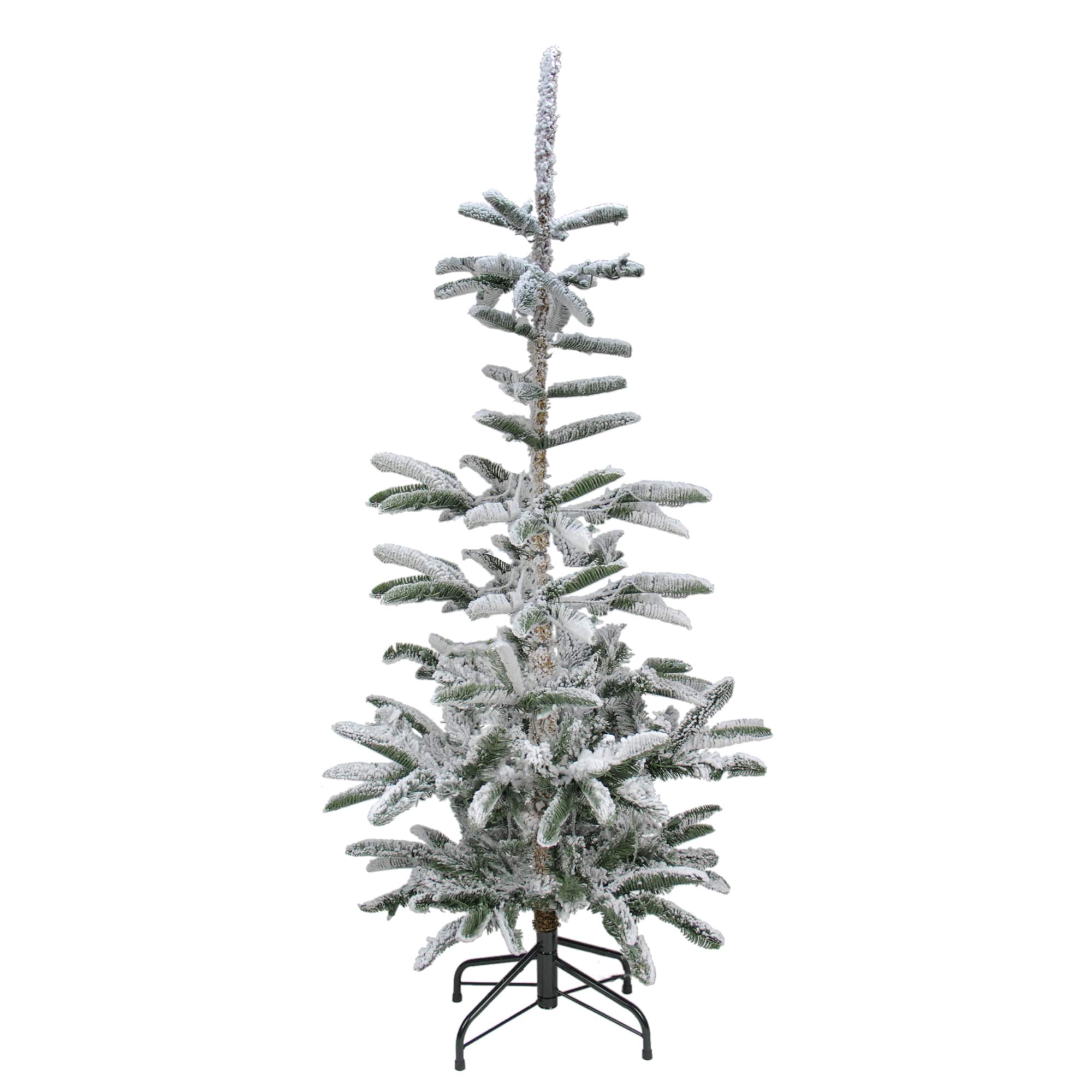 6.5ft Unlit Slim Flocked Noble Fir Artificial Christmas Tree Michaels