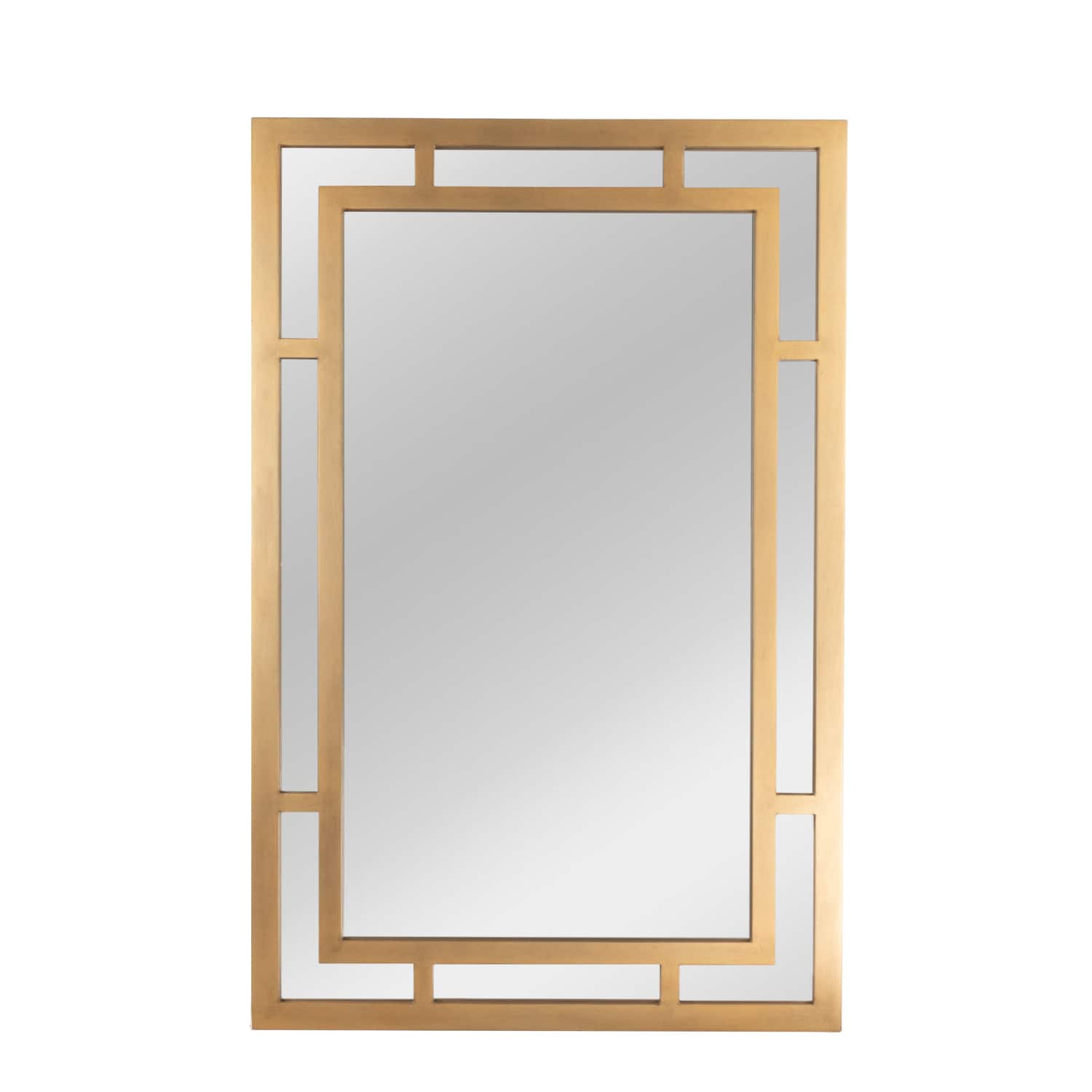 Hello Honey&#xAE; 40&#x22; Geometric Art Deco Glass Wall Mirror