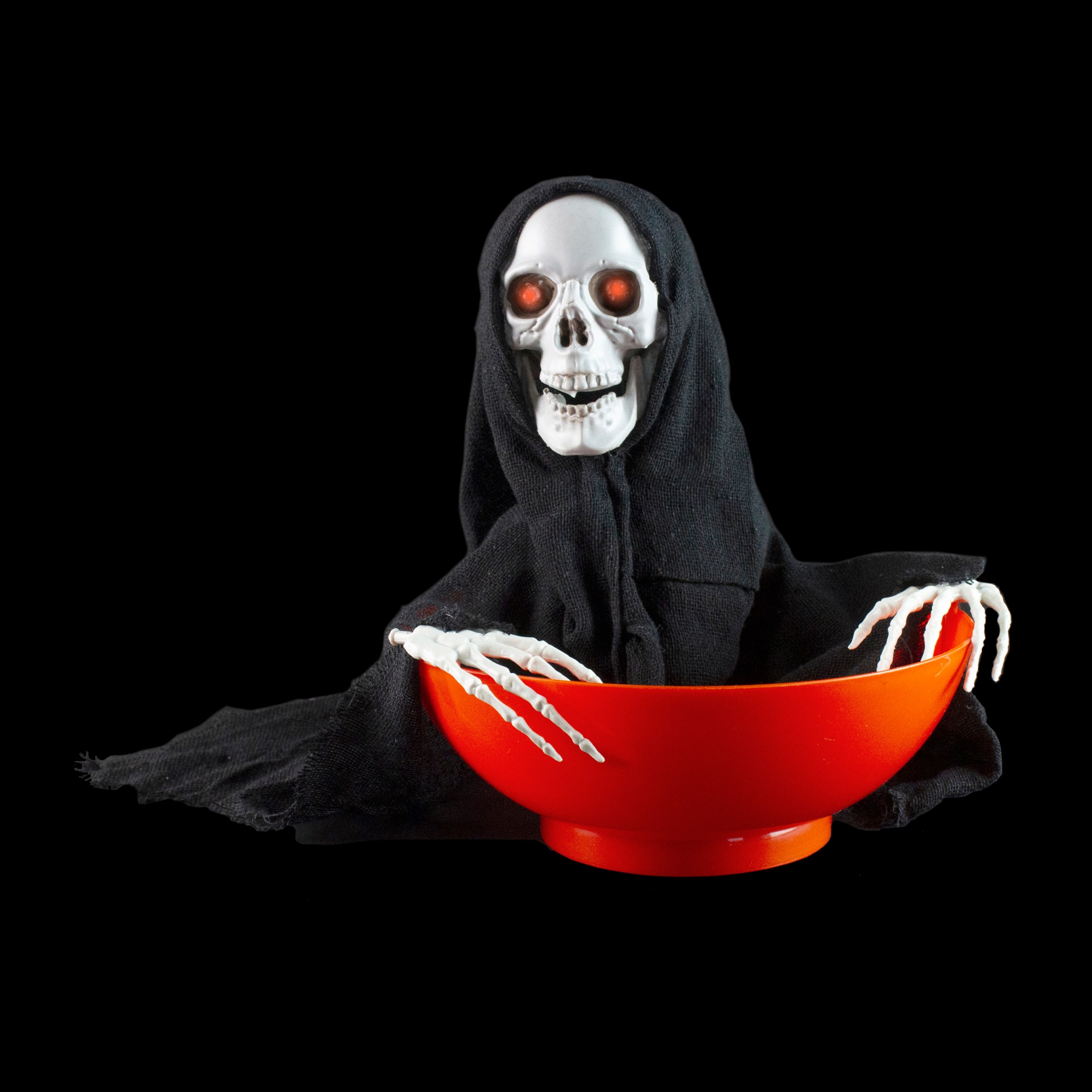 10.5&#x22; Animated Grim Reaper Halloween Candy Bowl