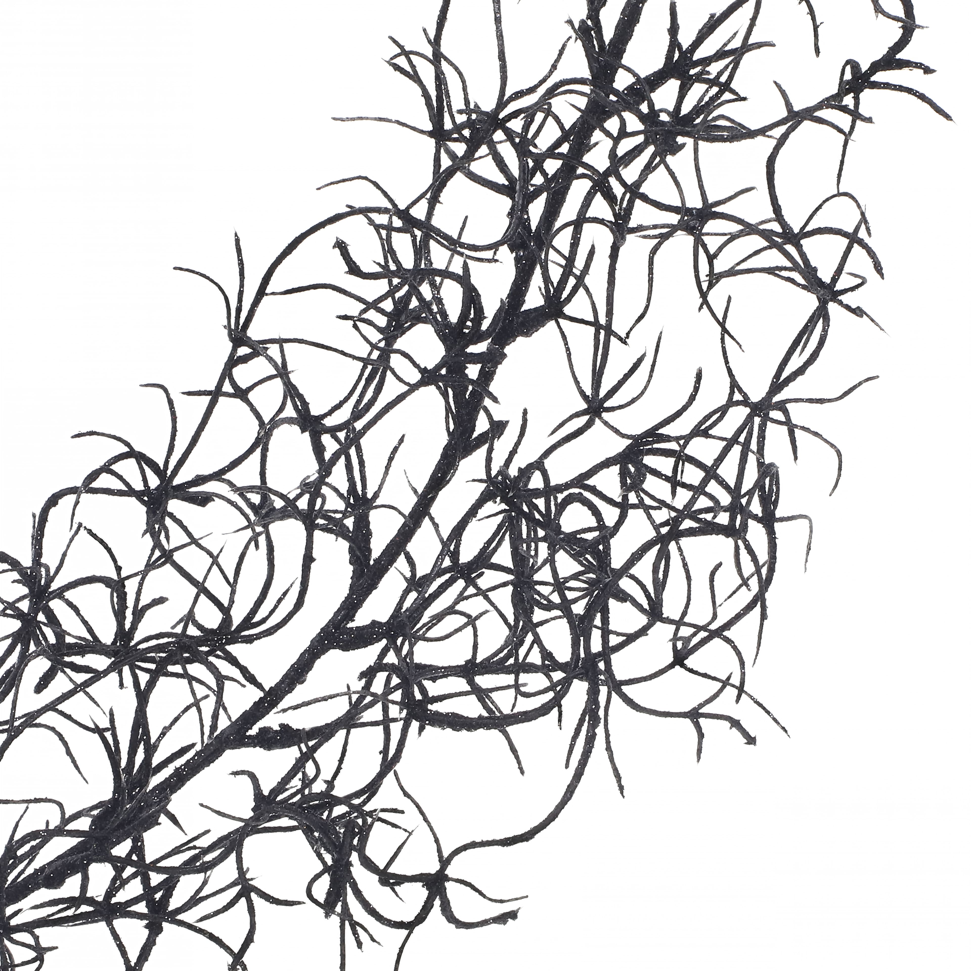 5ft. Black Spanish Moss Coiled Garland by Ashland®