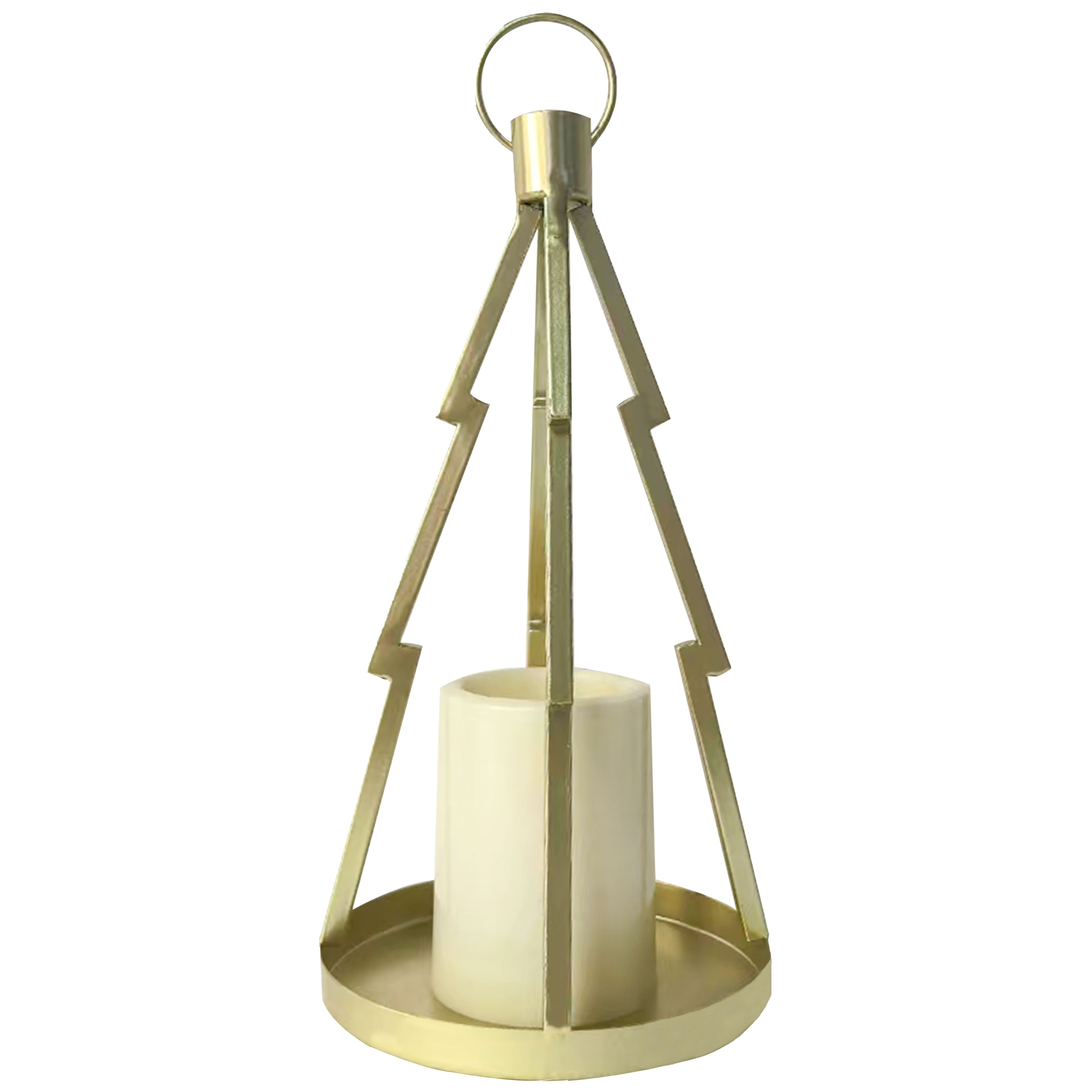 11.5&#x22; Gold Tree-Shaped Candle Lantern by Ashland&#xAE;