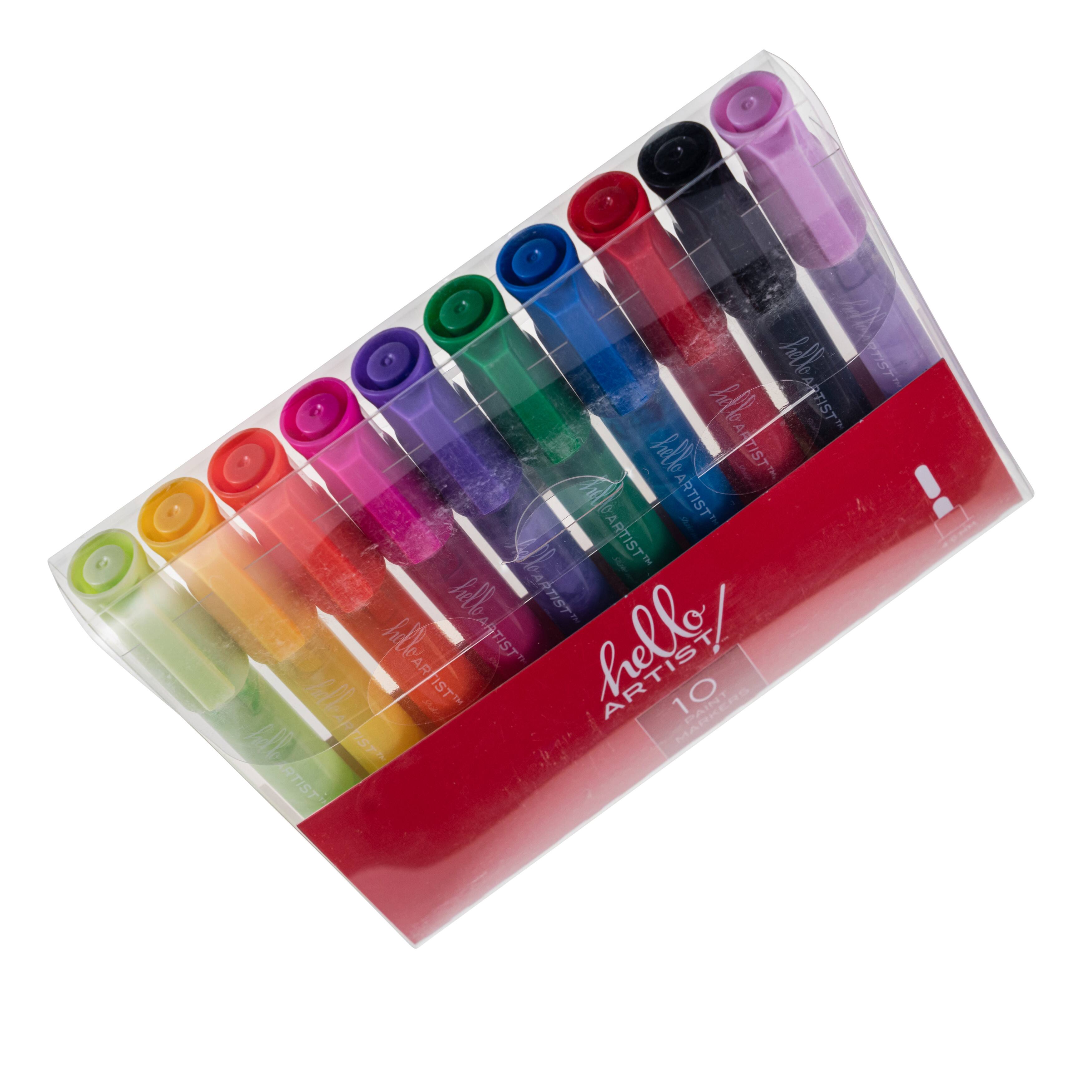 Hello, Artist!&#x2122; 10-Color Paint Markers Set