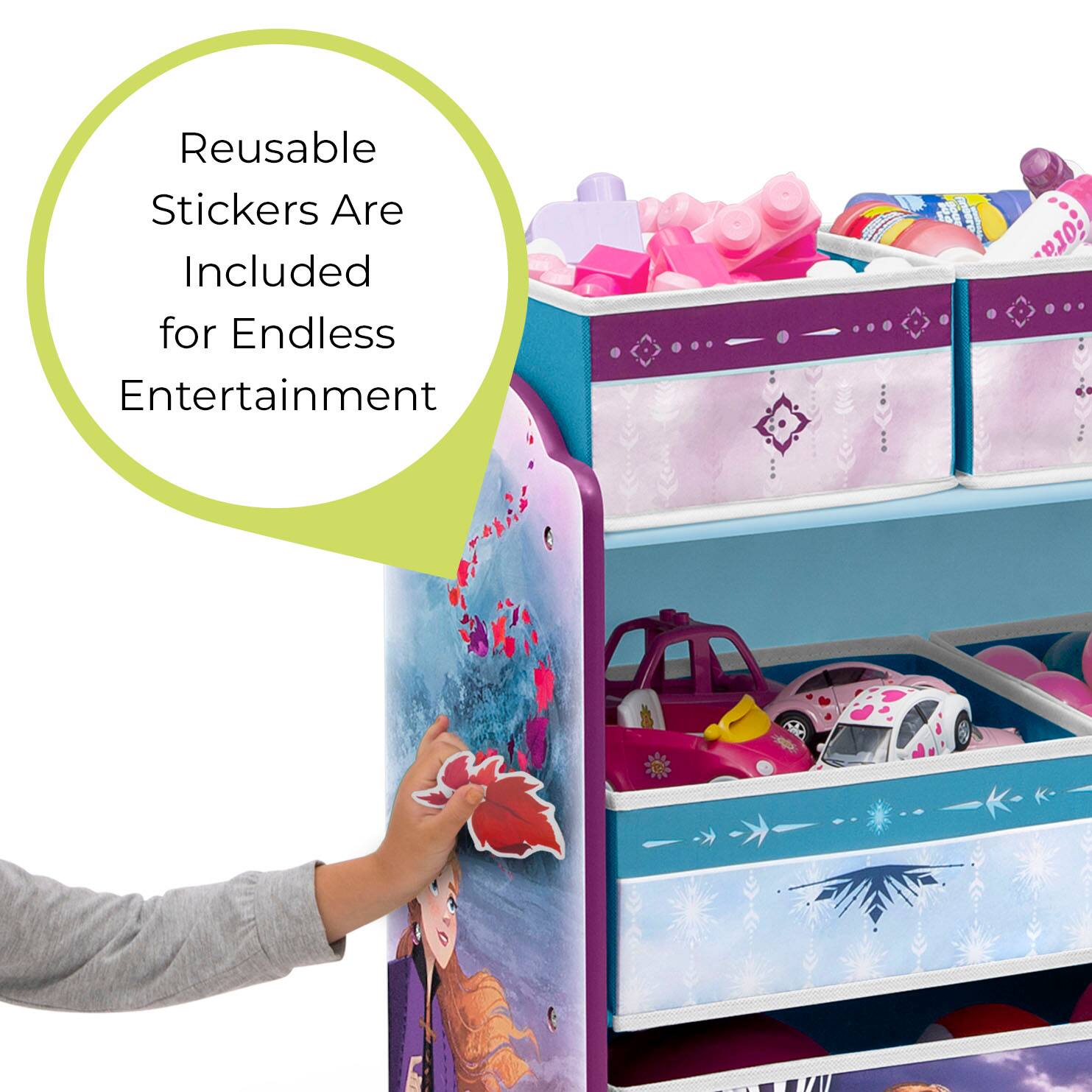 Delta Children Frozen II Deluxe Multi Bin Toy Organizer