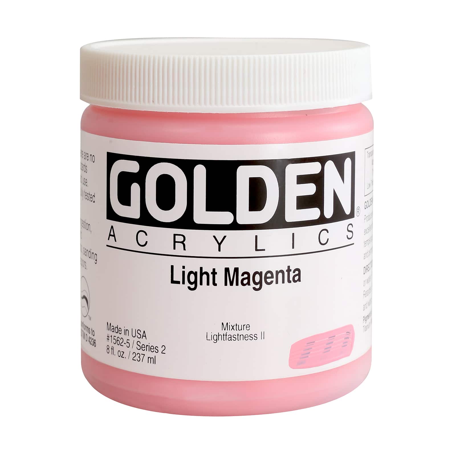 Golden Heavy Body Acrylic Paint, 8 oz in Light Magenta