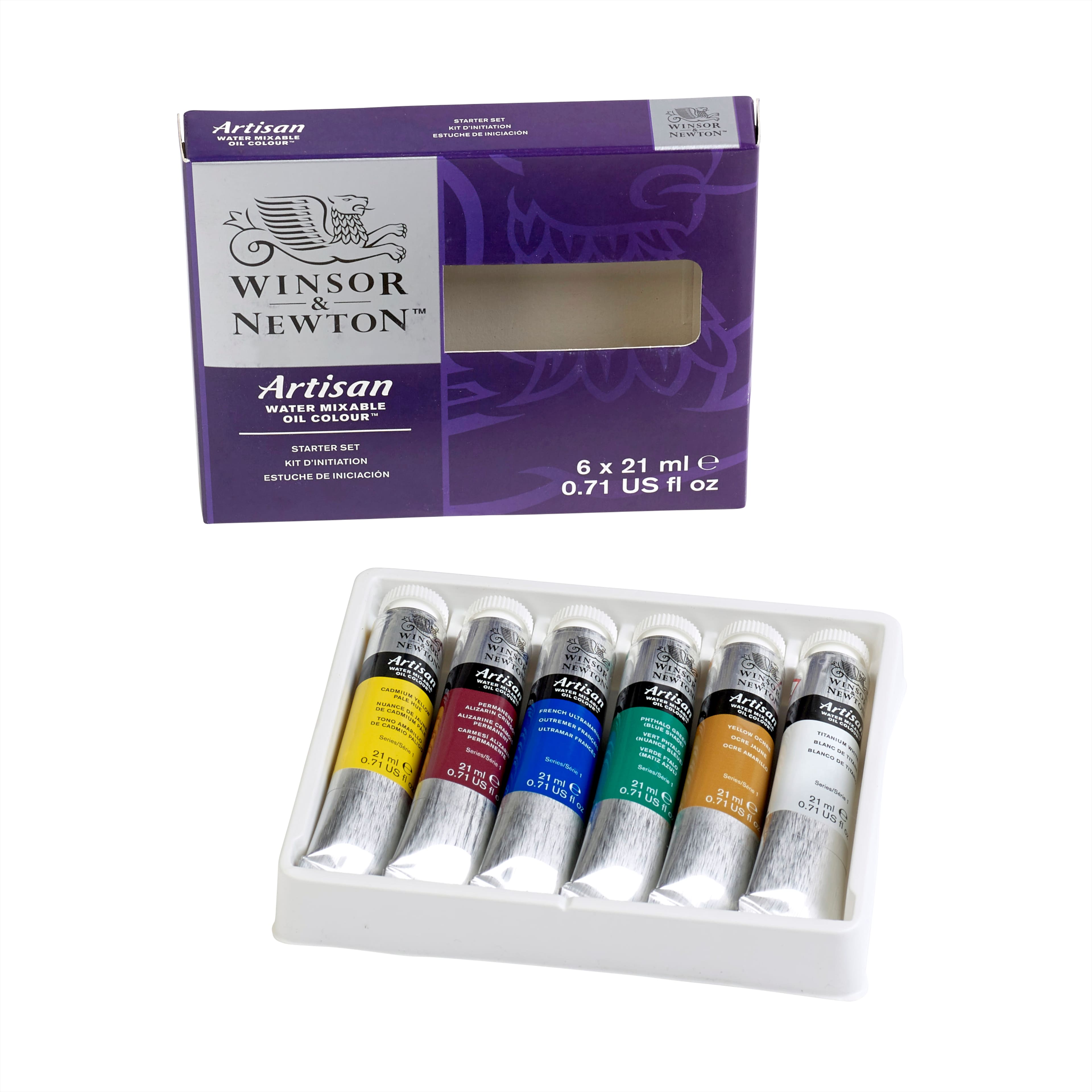 Winsor &#x26; Newton&#x2122; Artisan Water Mixable Oil Colour&#x2122; 6 Color Starter Set