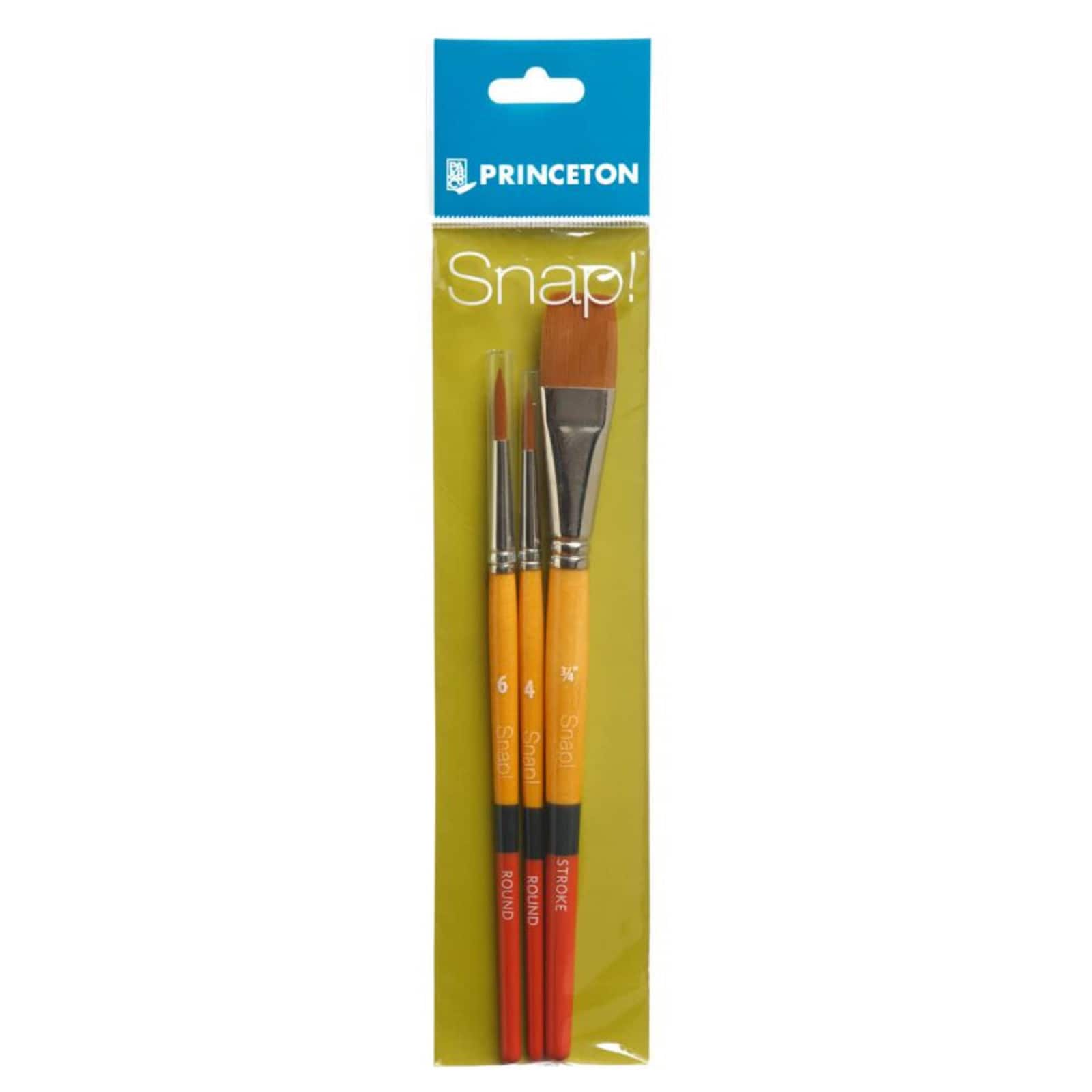 Princeton™ Snap!™ Series 9650 Gold Taklon Brush Set