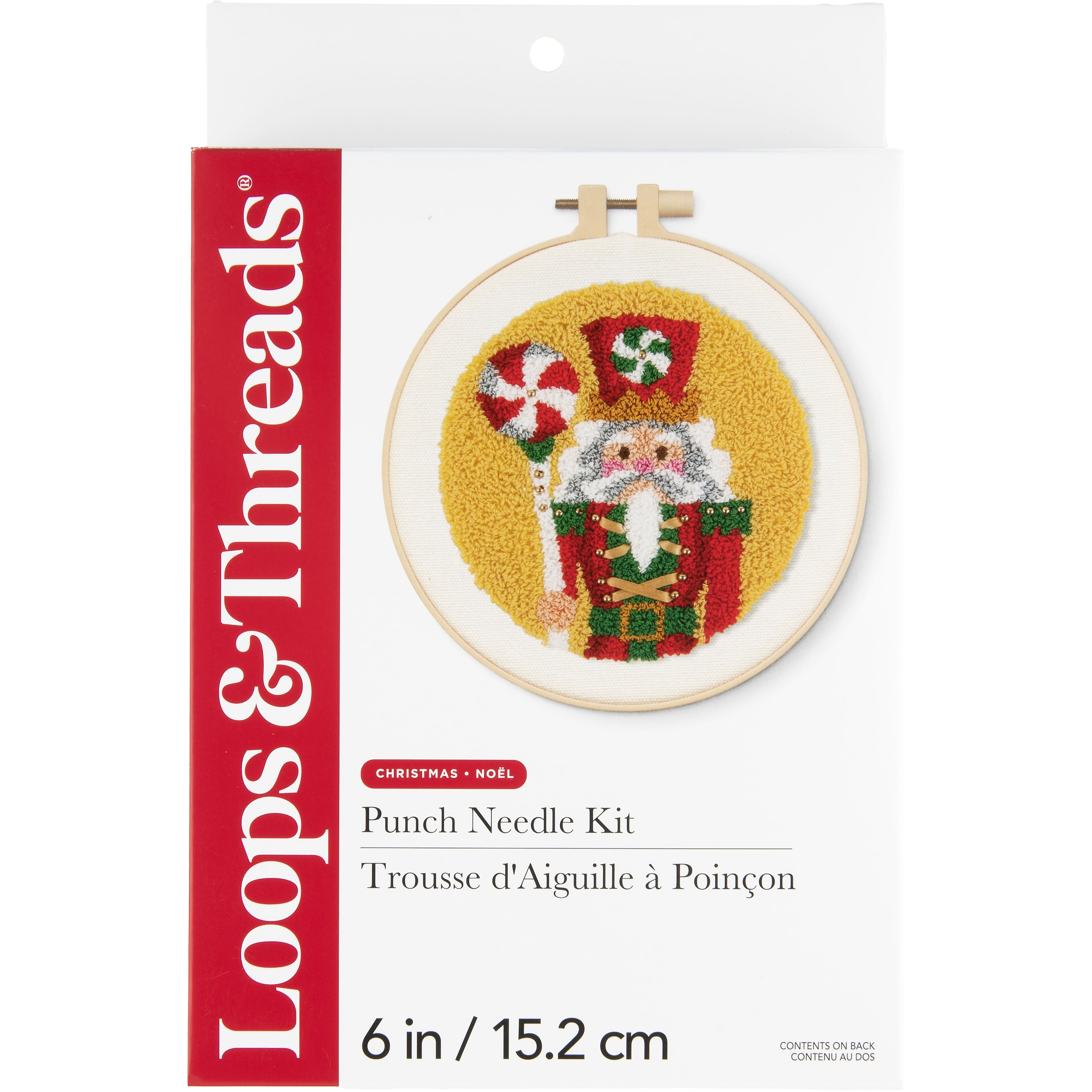 6" Peppermint Nutcracker Punch Needle Kit by Loops & Threads®