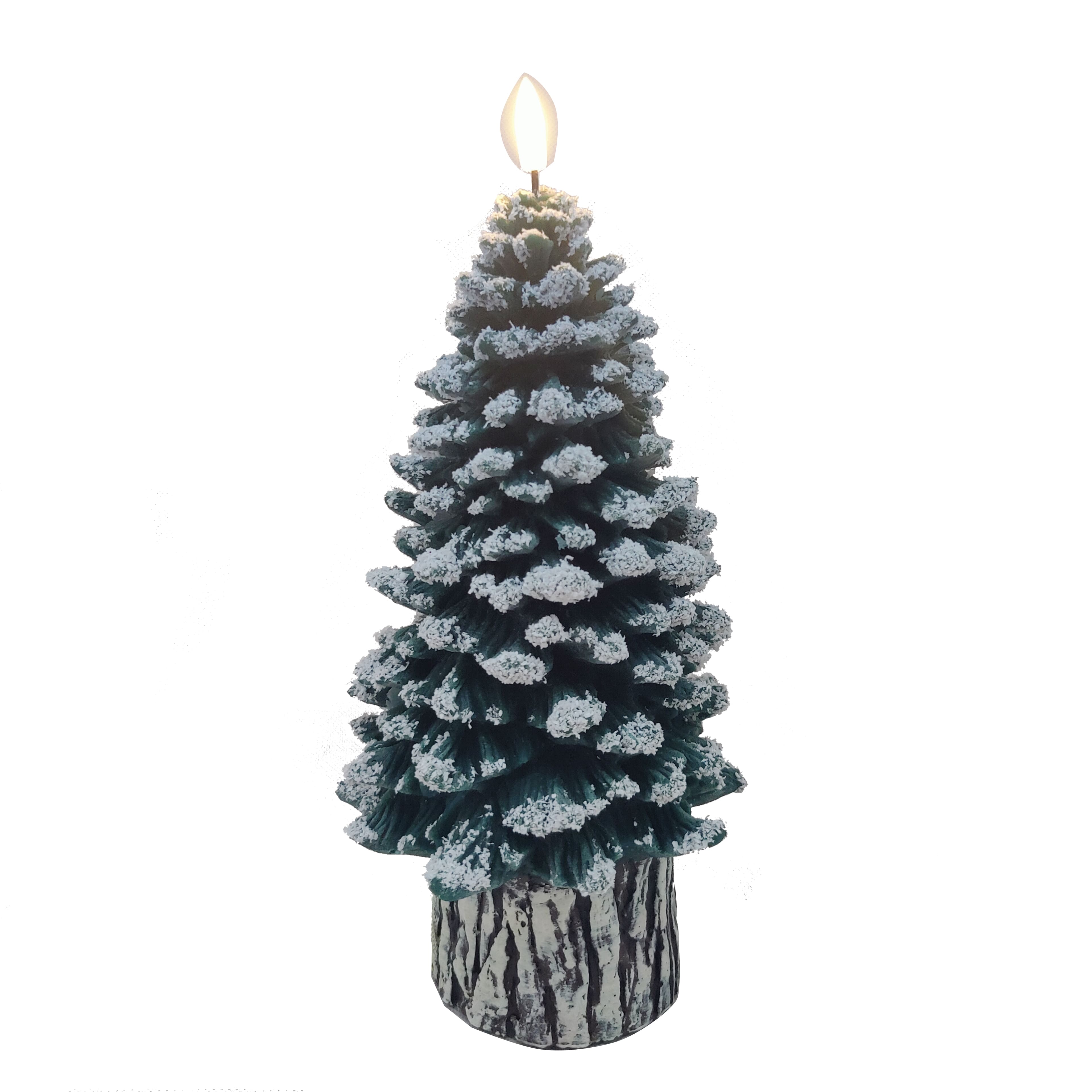 9.5&#x22; Green Christmas Tree LED Wax Candle by Ashland&#xAE;