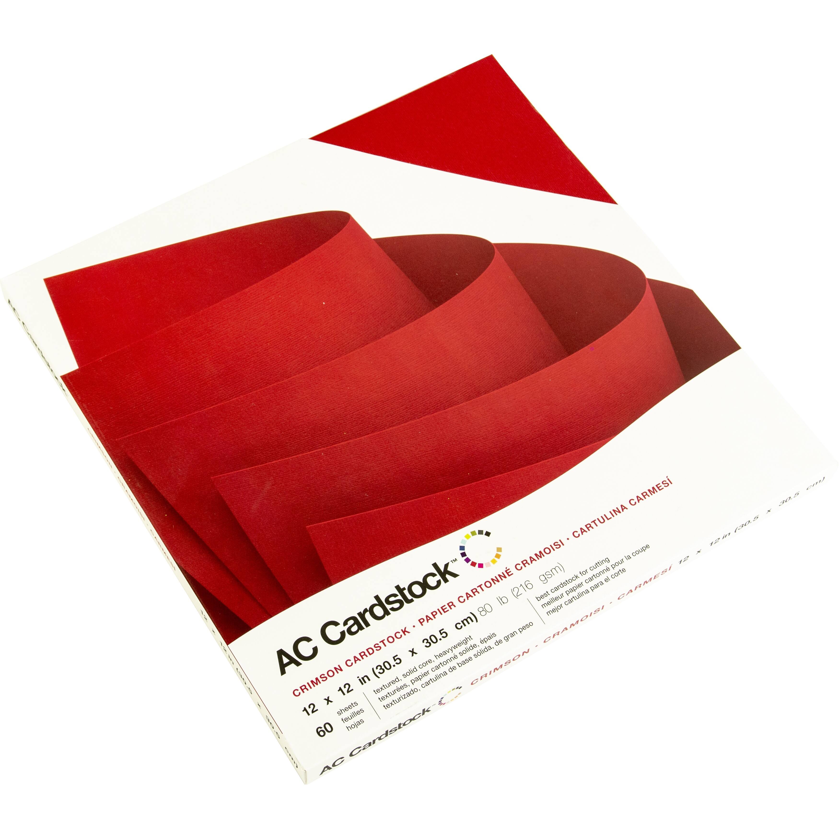 American Crafts™ 12" x 12" Textured Cardstock, 60 Sheets