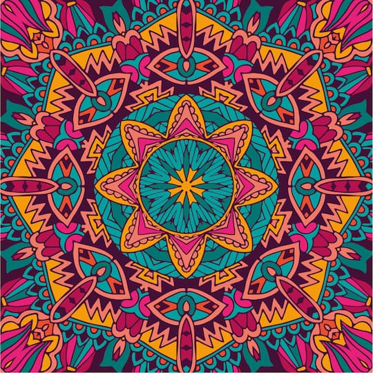 Multicolor Mandala Paint by Number Kit by Artist's Loft