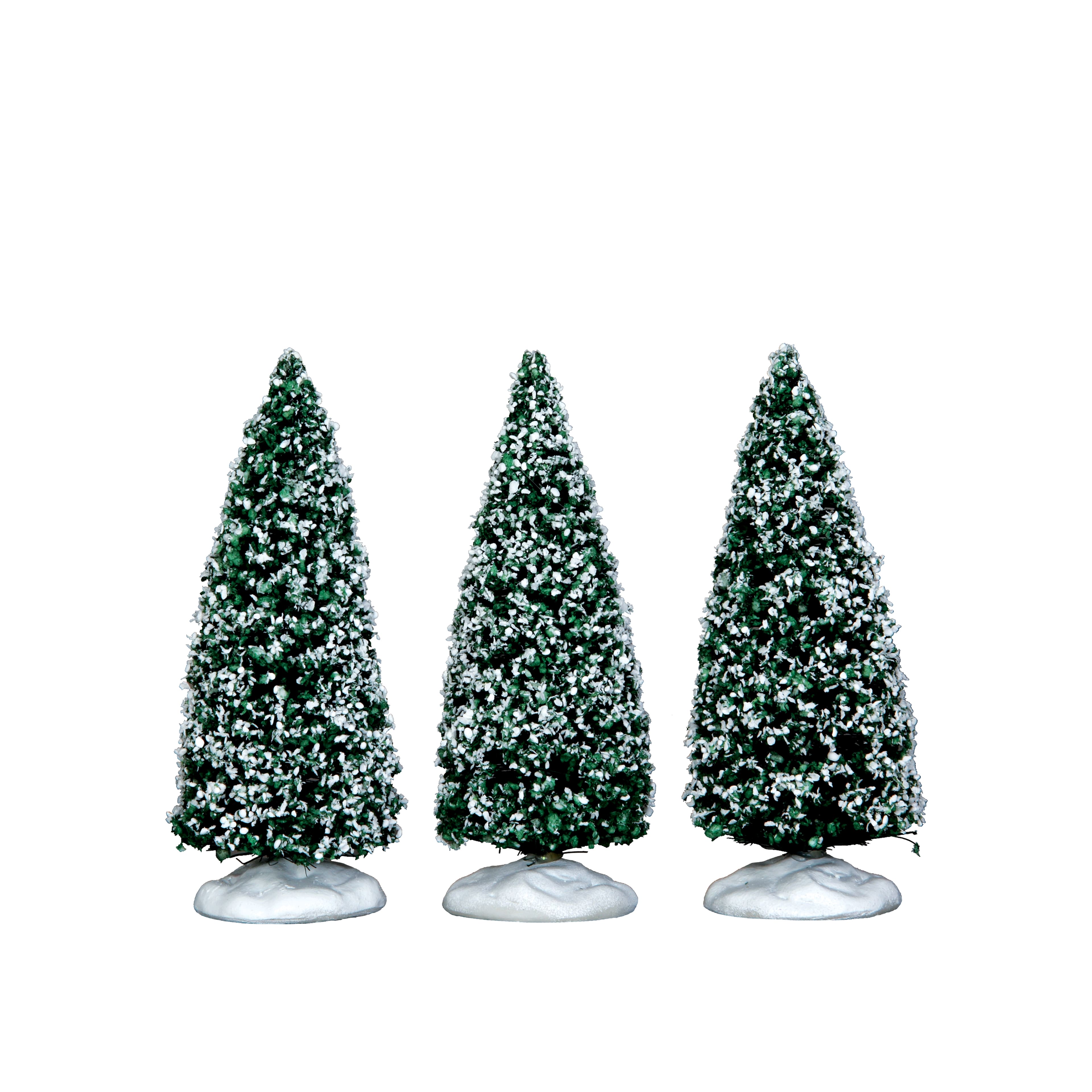 Lemax&#xAE; Small Snowy Juniper Trees Set of 3