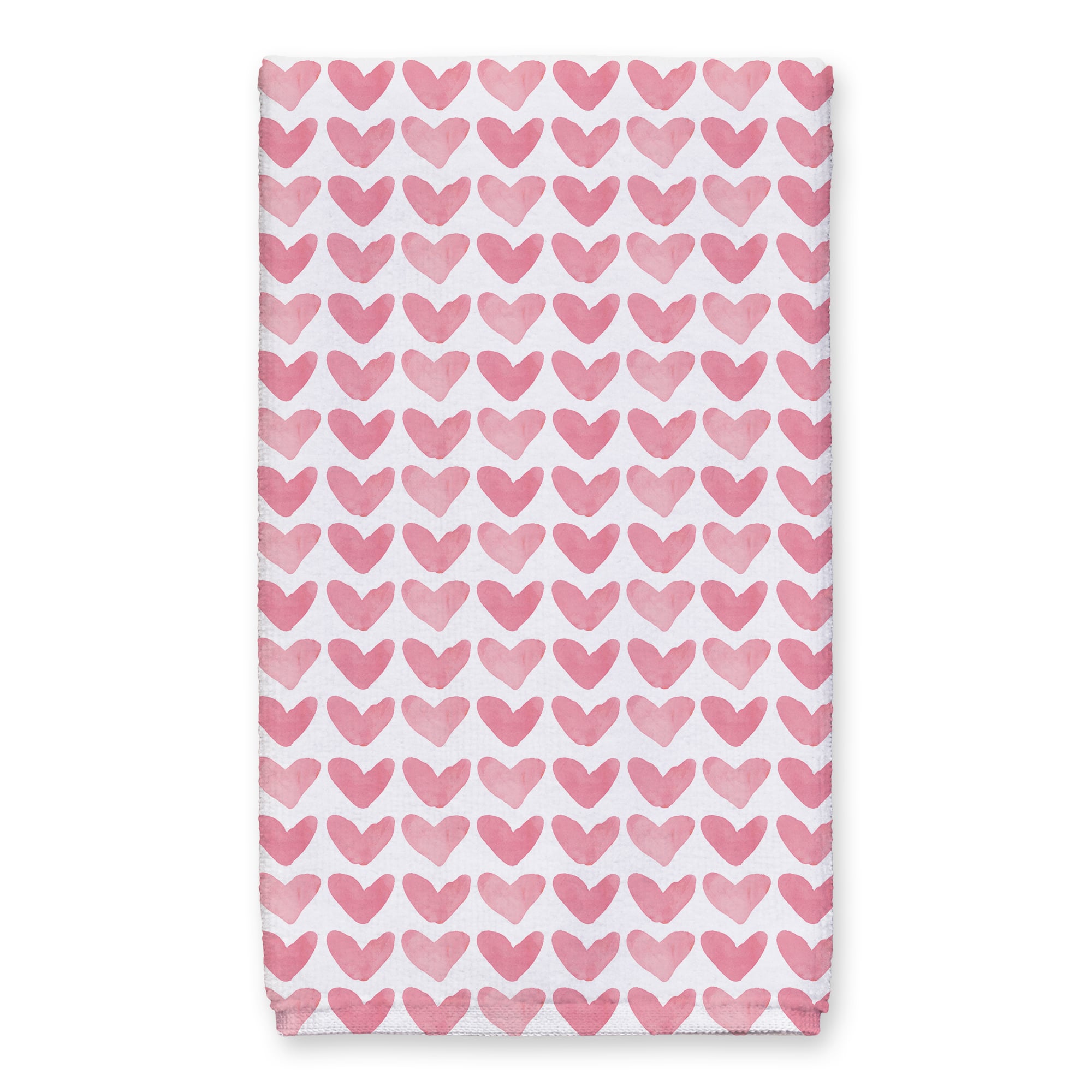 Watercolor Heart Tea Towel Set
