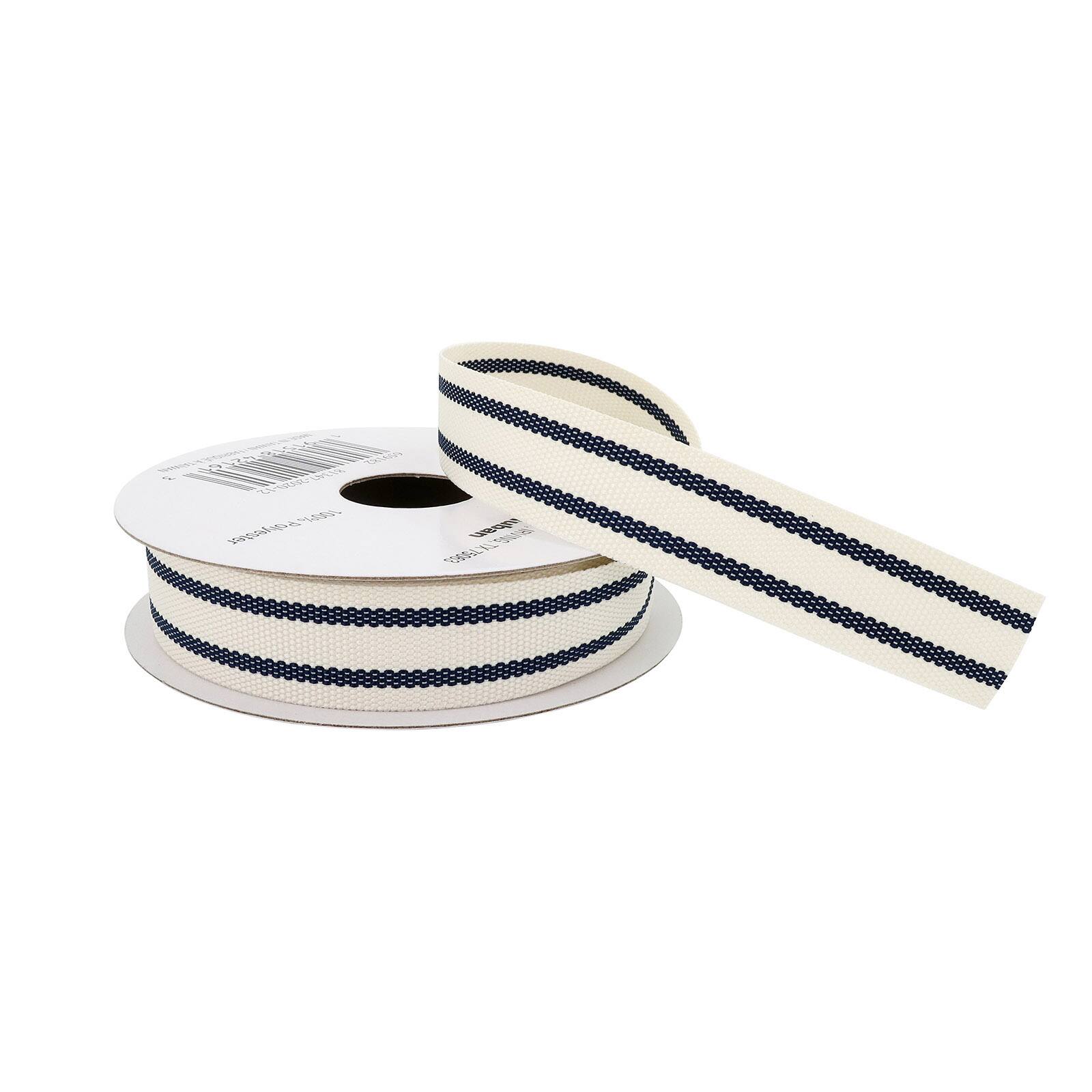 12 Pack: 5/8&#x22; x 5yd. Ticking Striped Grosgrain Ribbon by Celebrate It&#x2122;