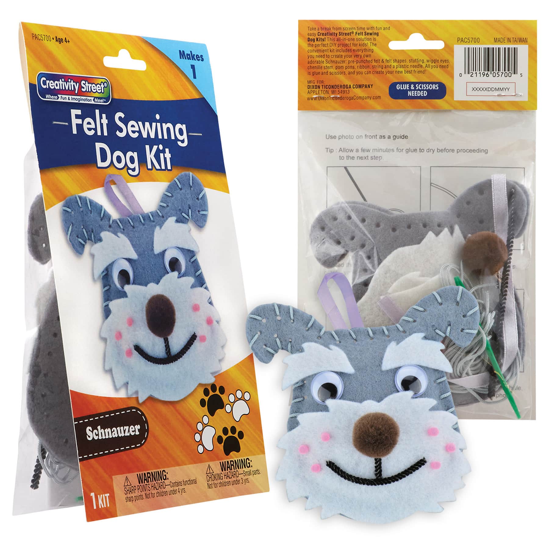 Creativity Street® Animal Felt, Foam & Pom Pom Craft Kit Set