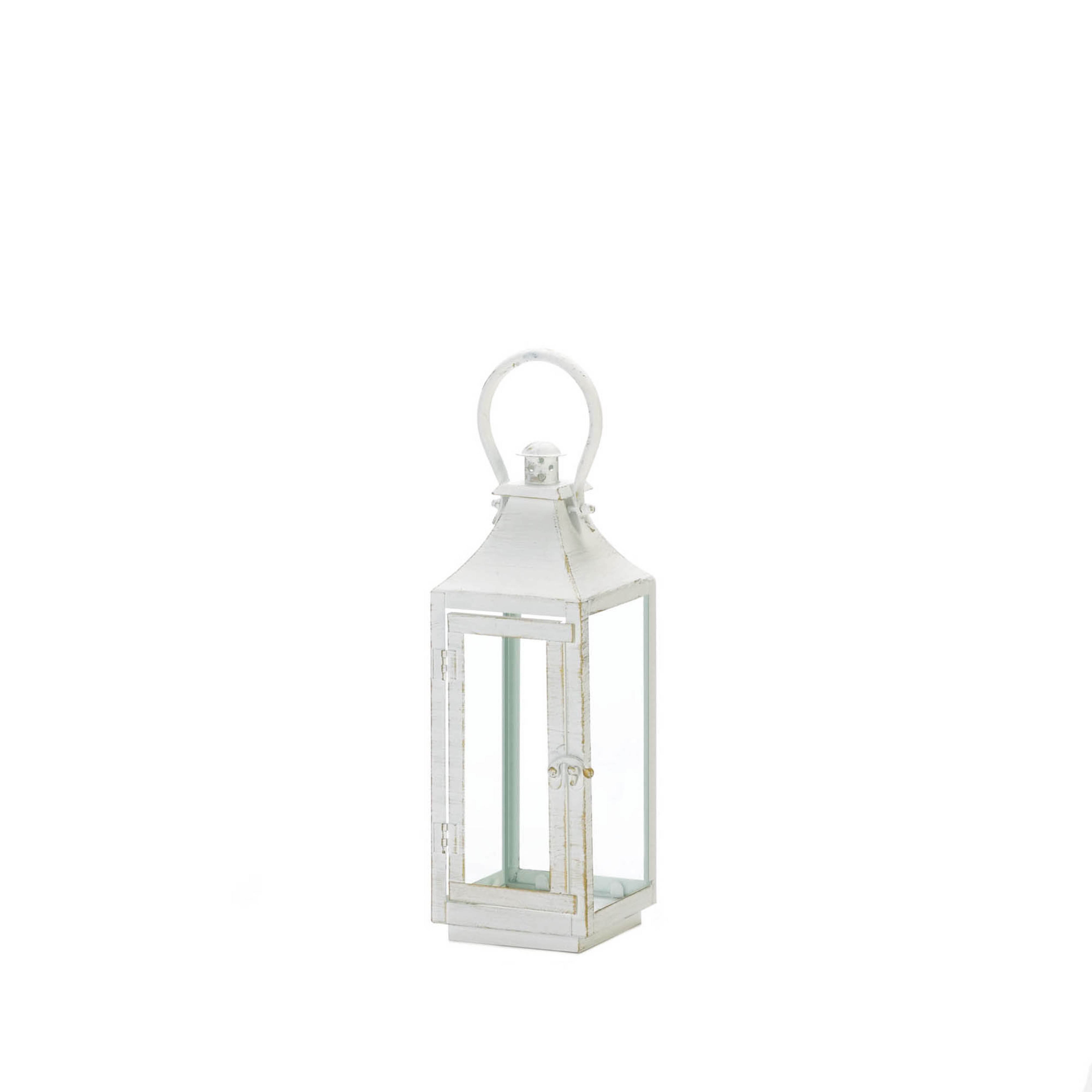 12&#x22; Traditional White Lantern