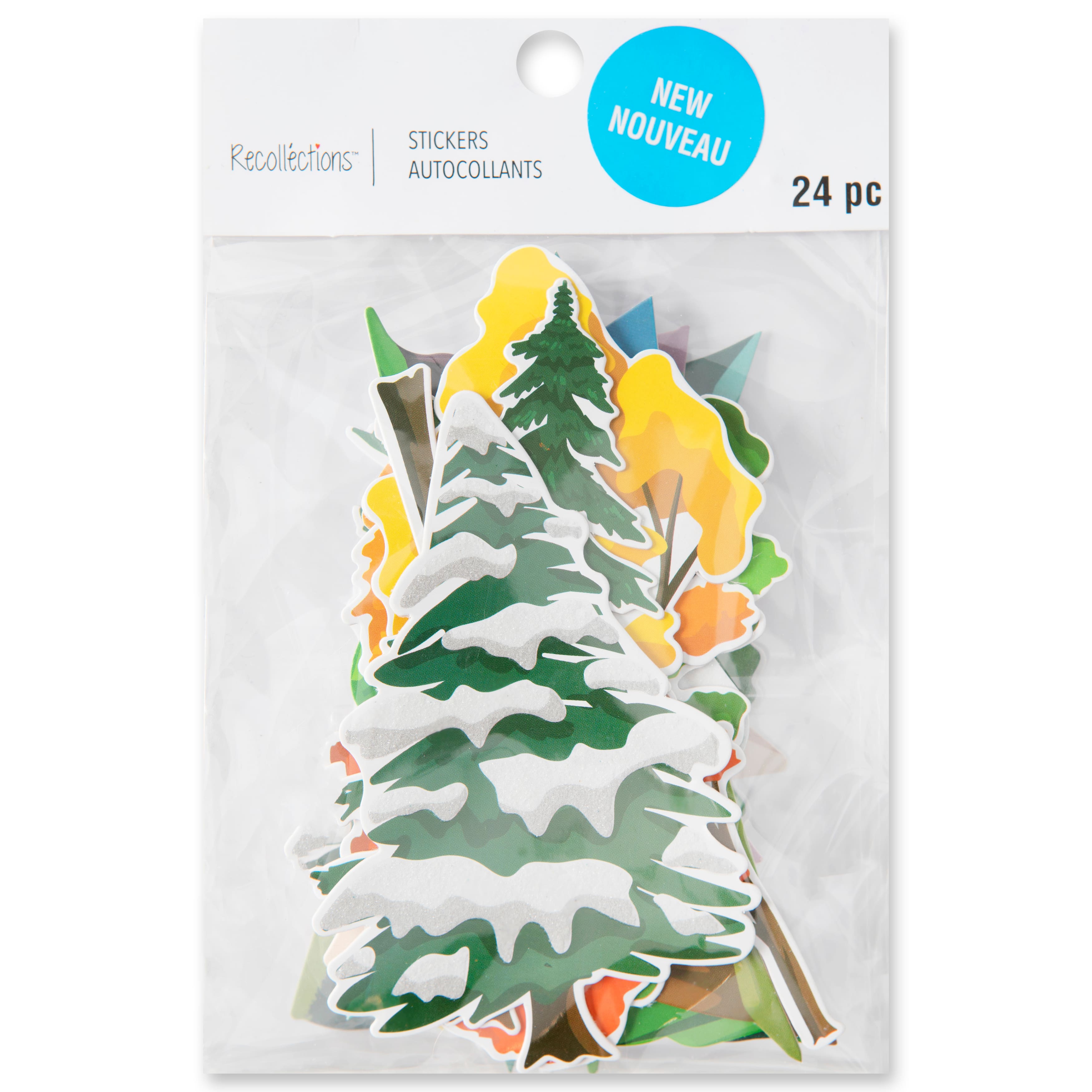 Tree &#x26; Mountain Die Cut Stickers by Recollections&#x2122;