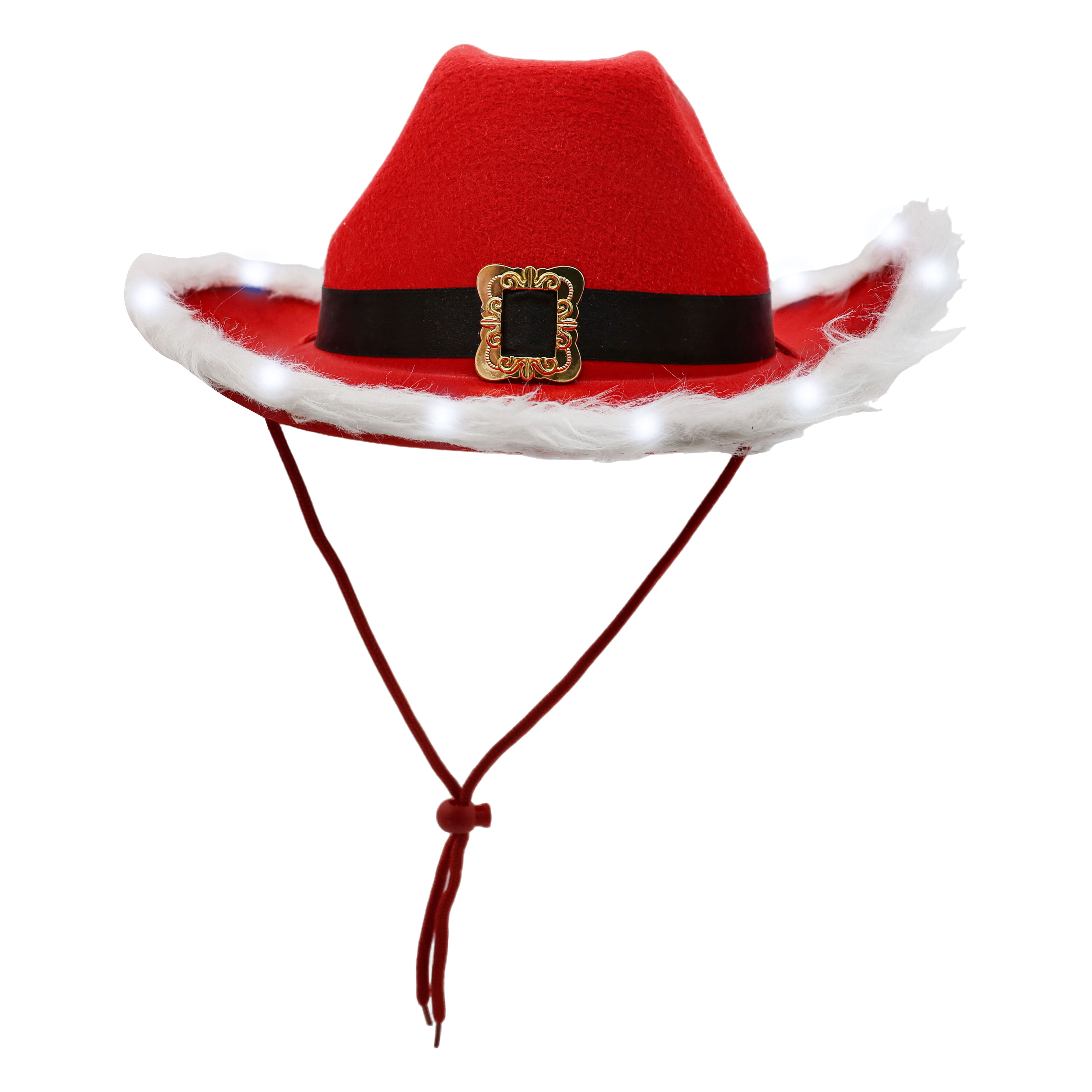Santa Light Up Cowboy Hat by Celebrate It&#x2122;
