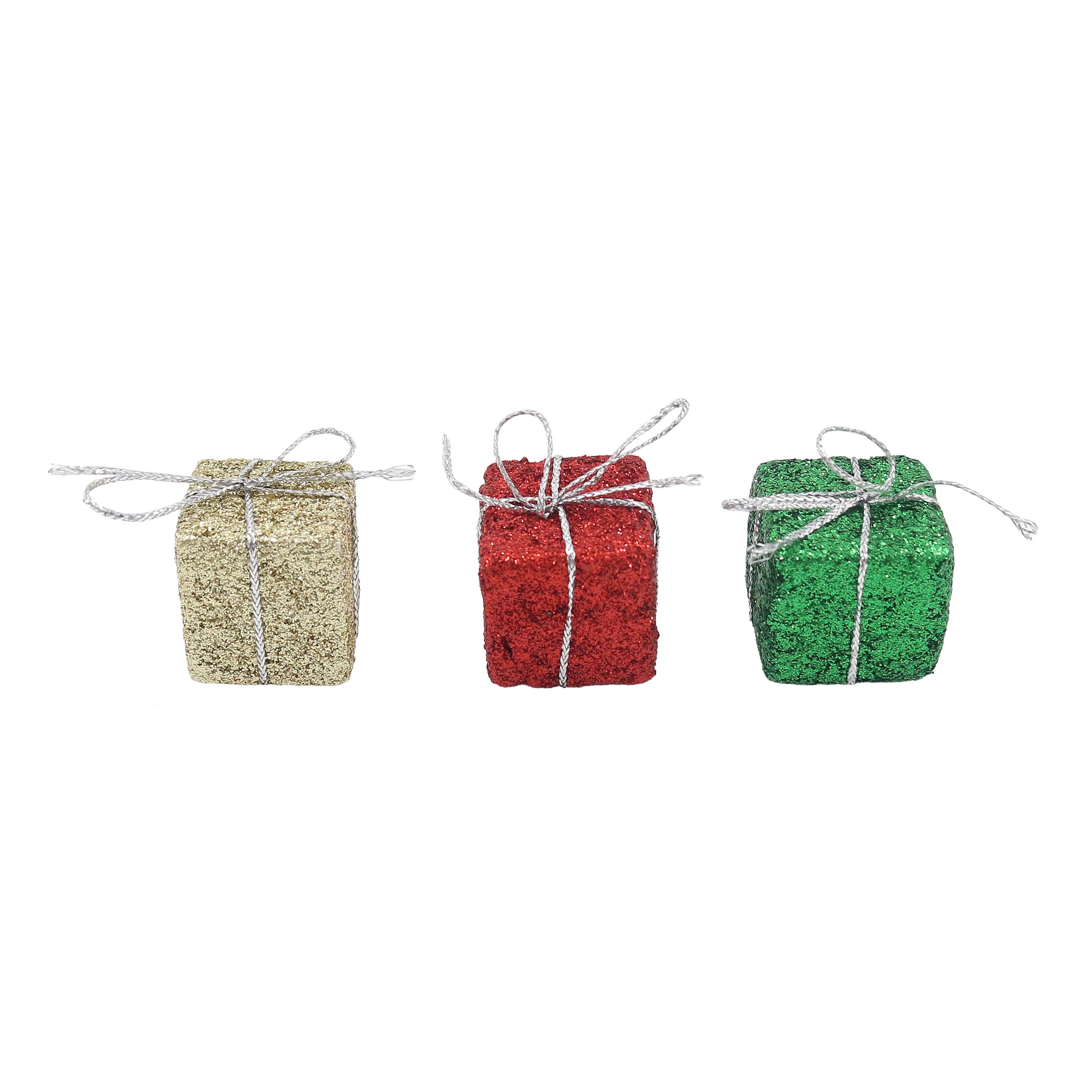 Mini Red, Green & Gold Gift Decorations by Ashland®