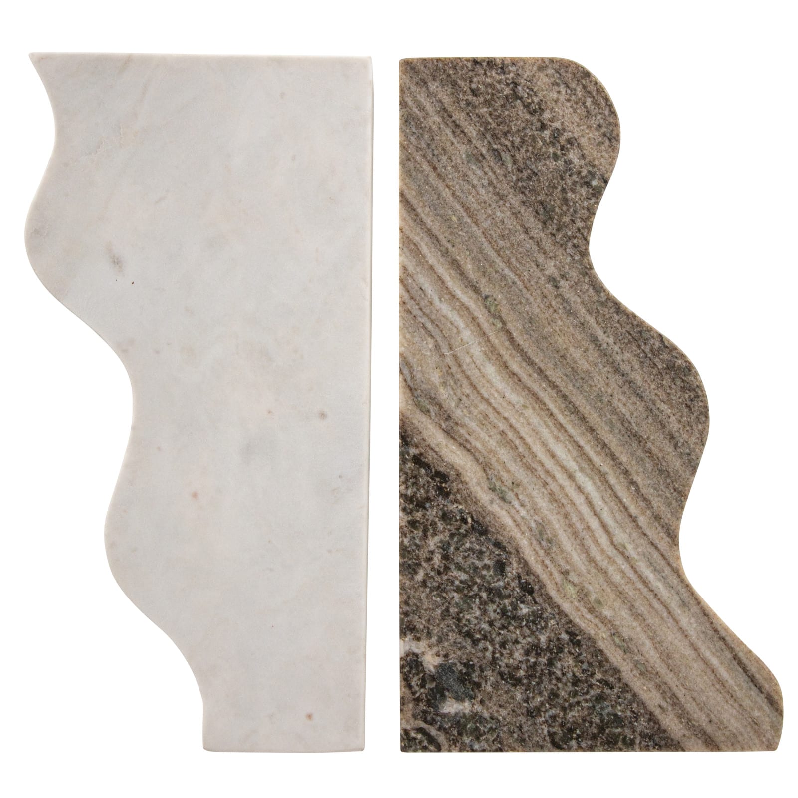 Hello Honey&#xAE; 15&#x22; Beige &#x26; White Marble Wave Dual Cheese &#x26; Cutting Board