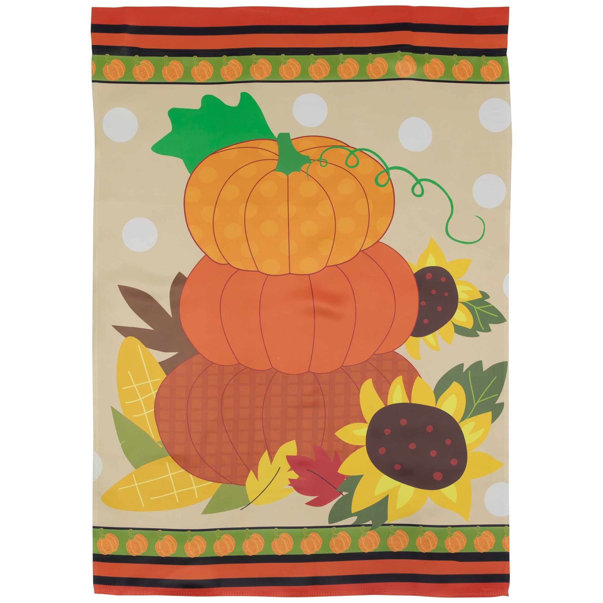 40" Pumpkins & Sunflowers Autumn Harvest Garden Flag