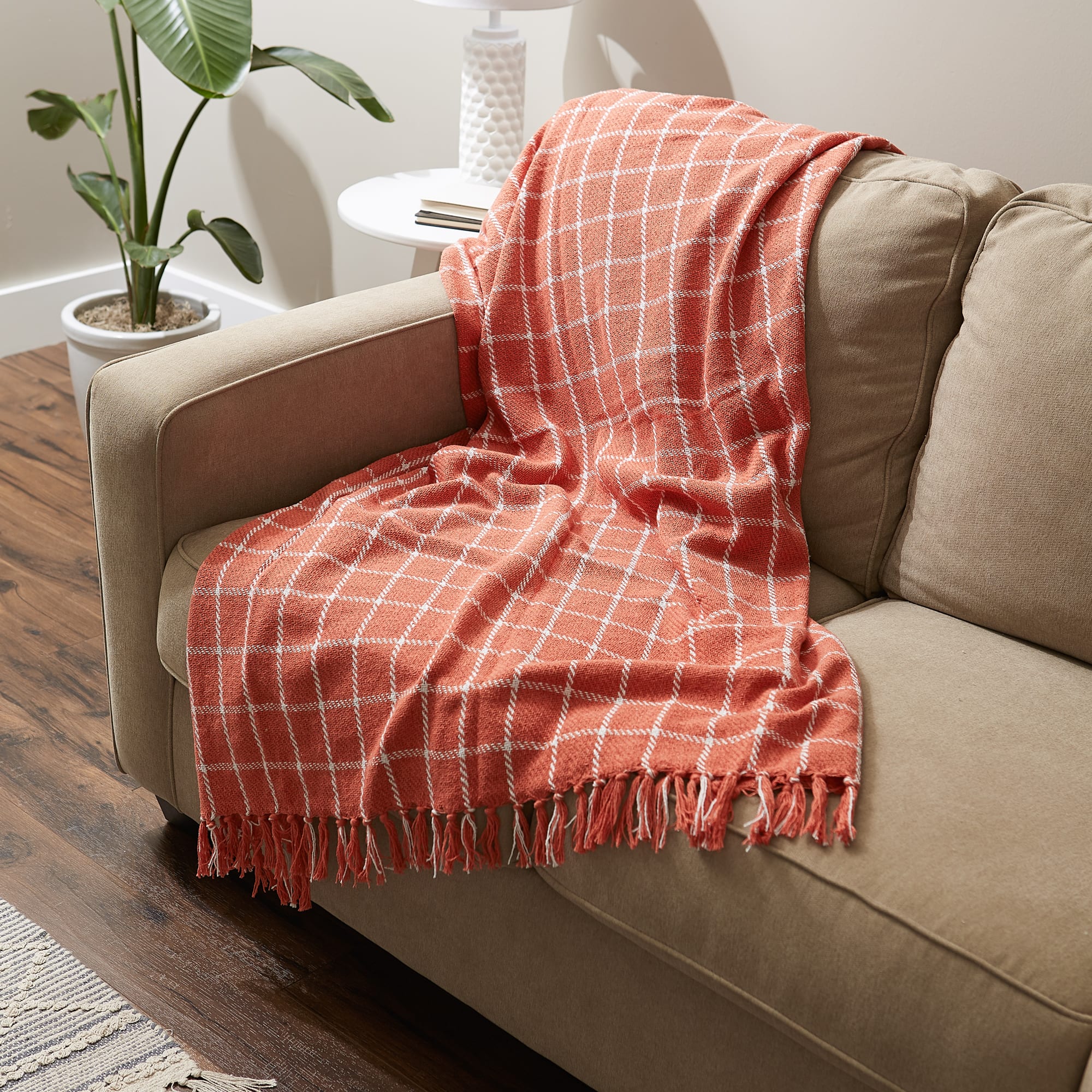 DII&#xAE; Checked Plaid Throw