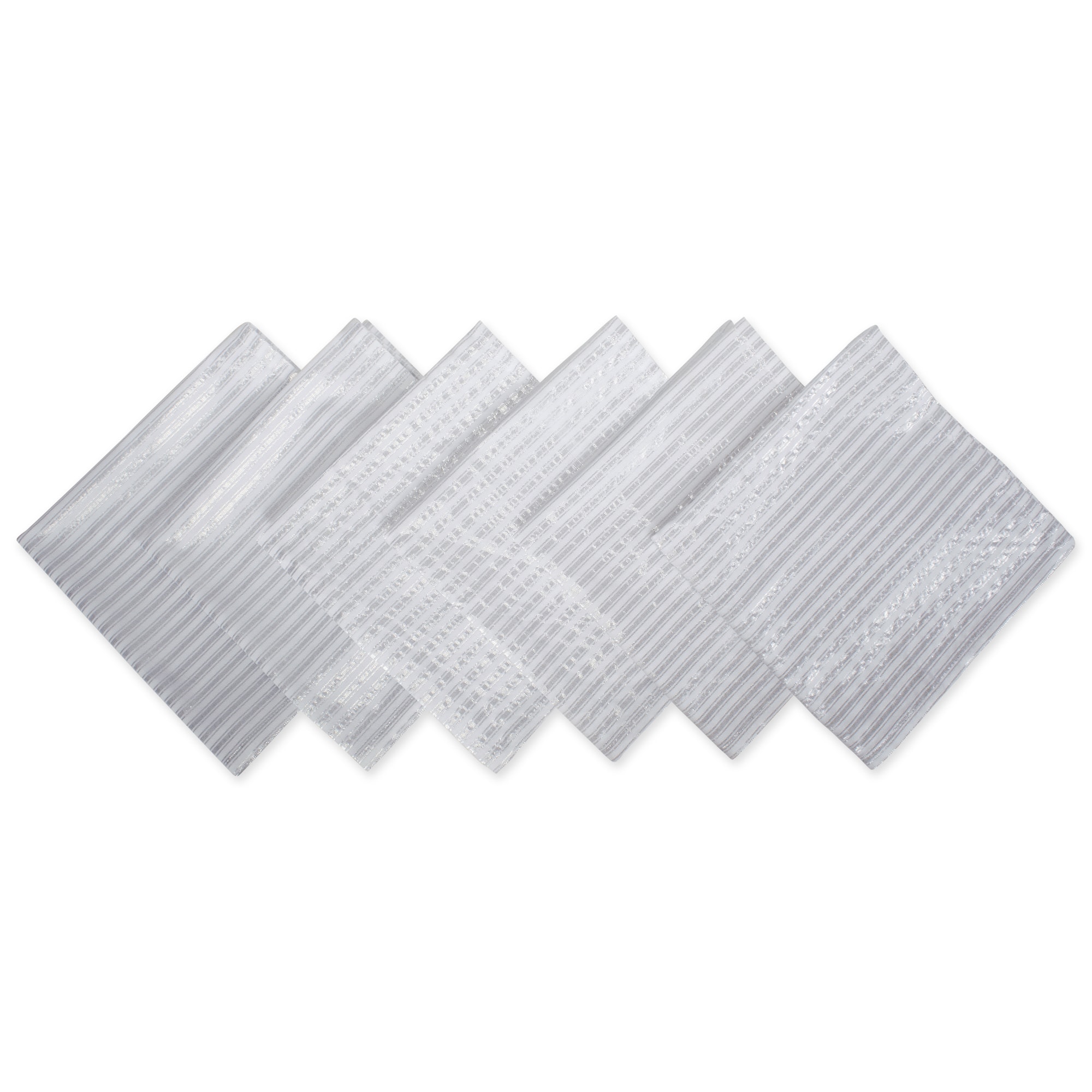 DII&#xAE; Silver Stripe Napkins, 6ct.