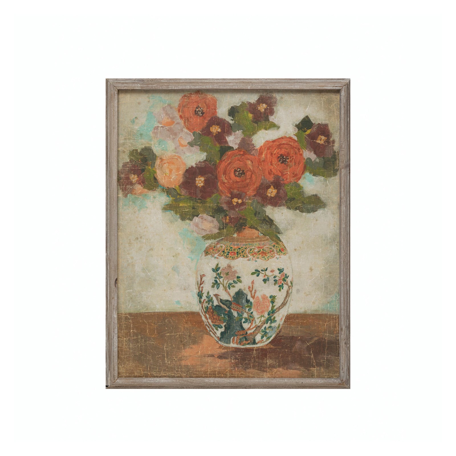 Hello Honey® Flowers in Vase Wood Framed Wall Décor