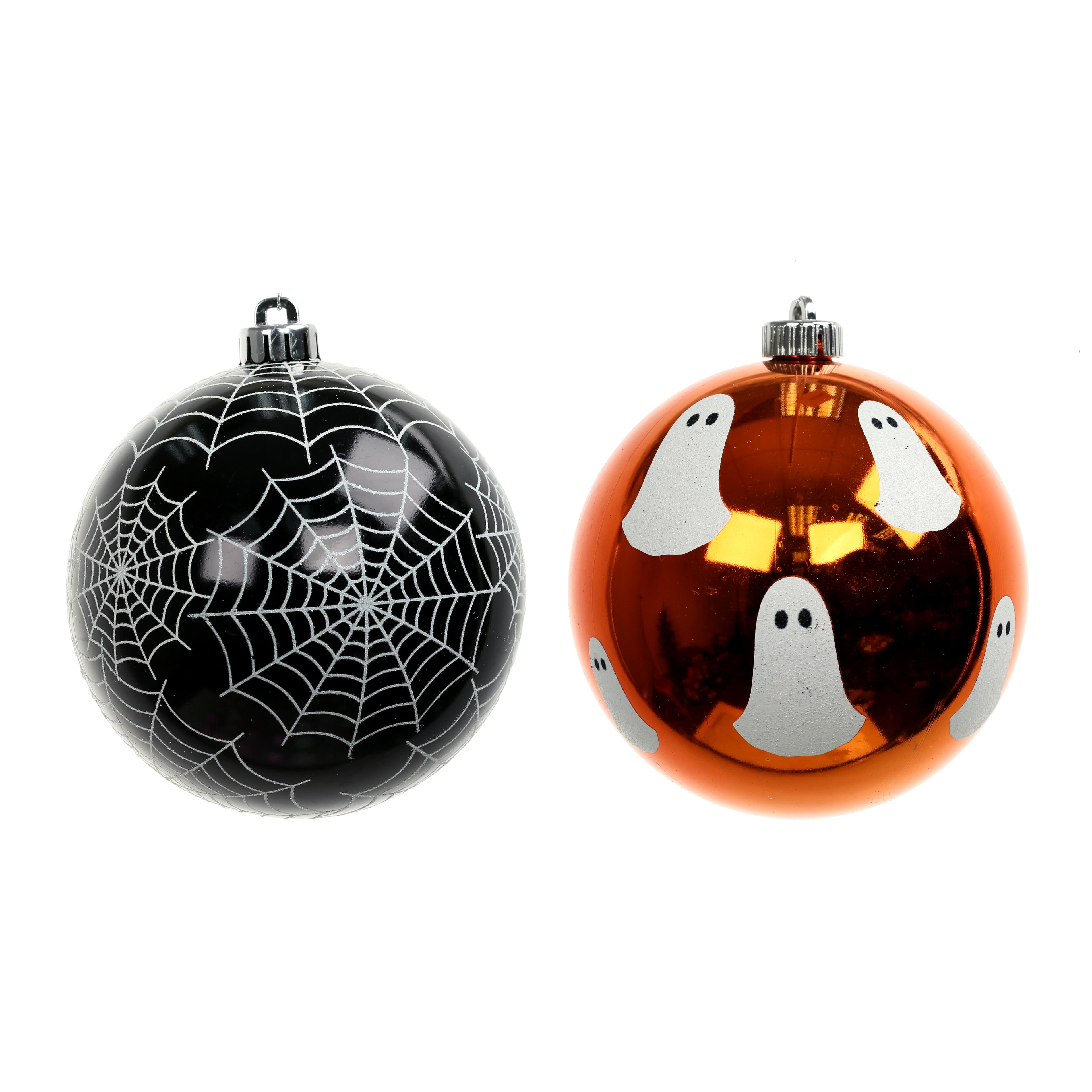 6&#x22; Ghost &#x26; Spiderweb Ball Ornament Set by Ashland&#xAE;