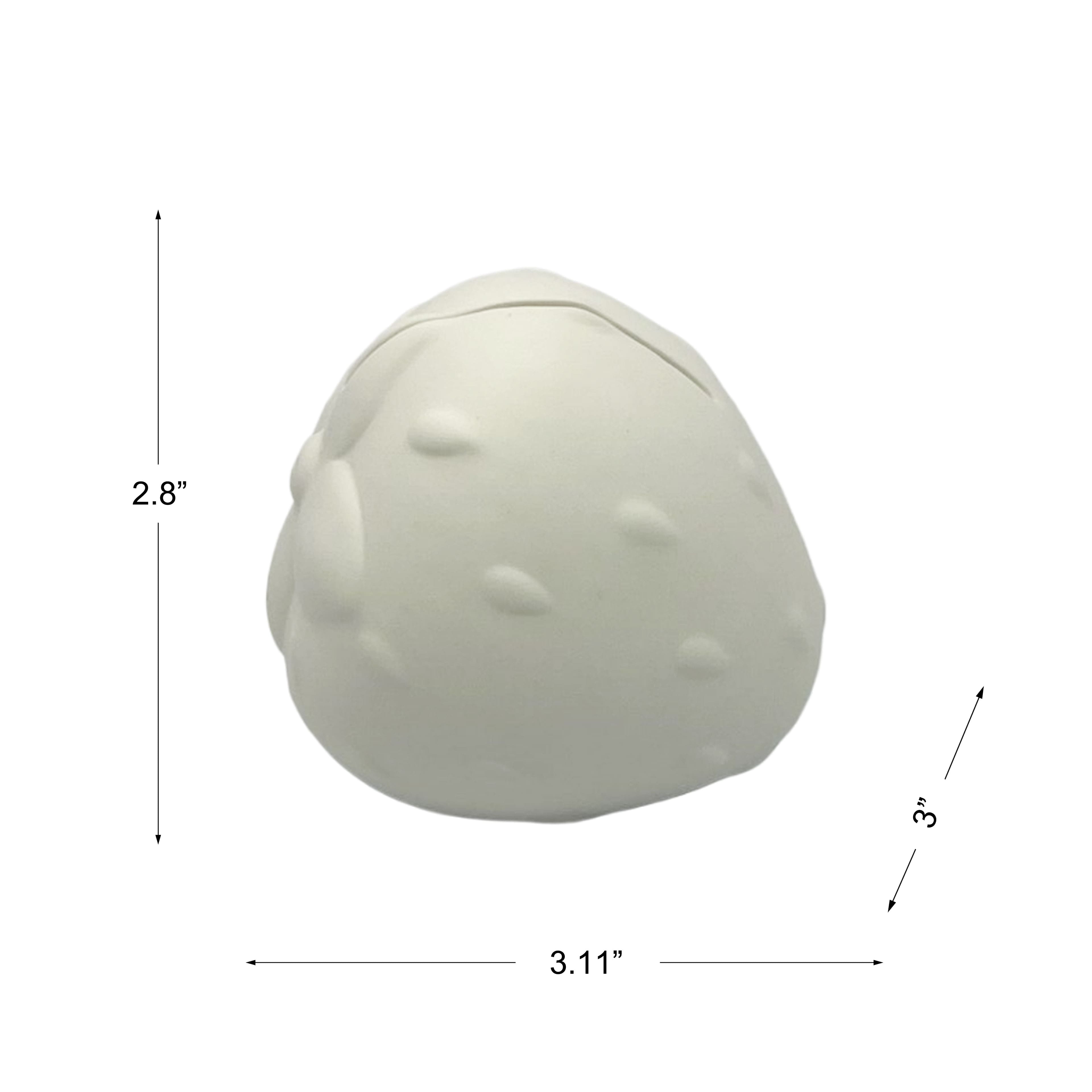 3&#x22; Strawberry Photo Holder DIY Ceramic D&#xE9;cor by Make Market&#xAE;
