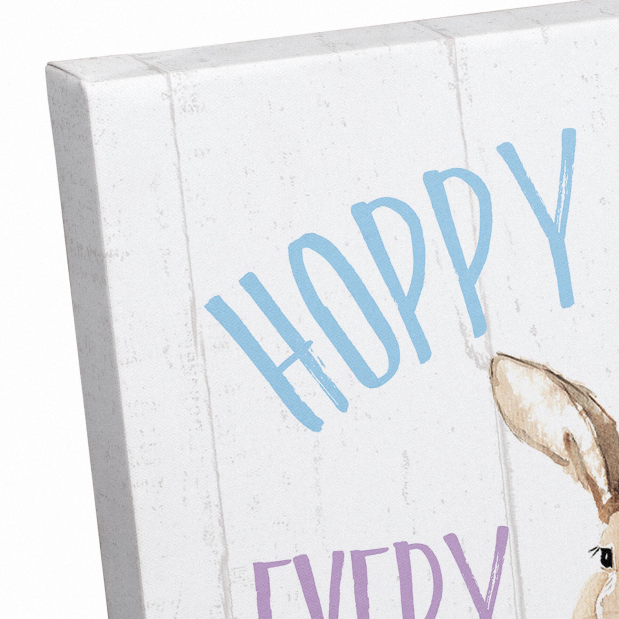 Hoppy Easter Every Bunny 11" x 14" Canvas Wall Art