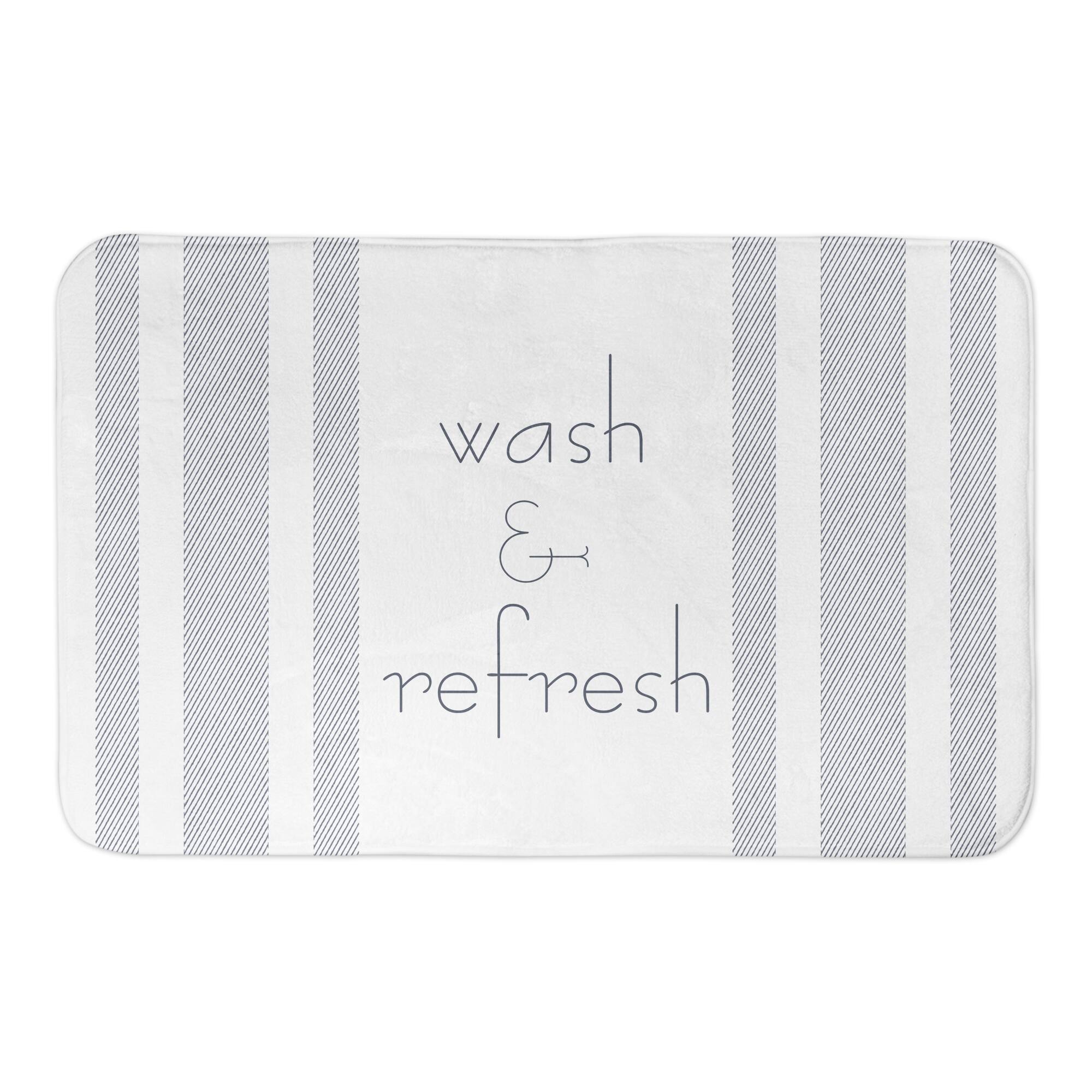 Wash and Refresh 34" x 21" Bath Mat