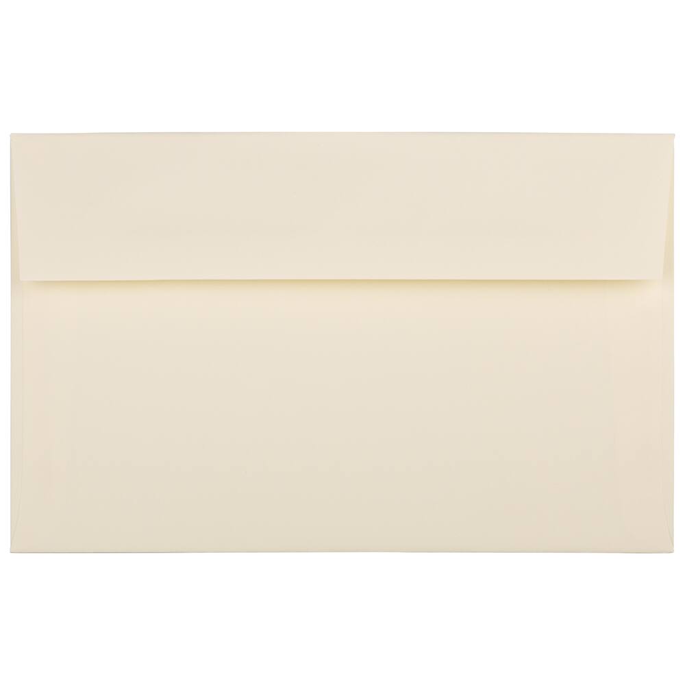 JAM Paper A10 Ivory Wove Strathmore Invitation Envelopes