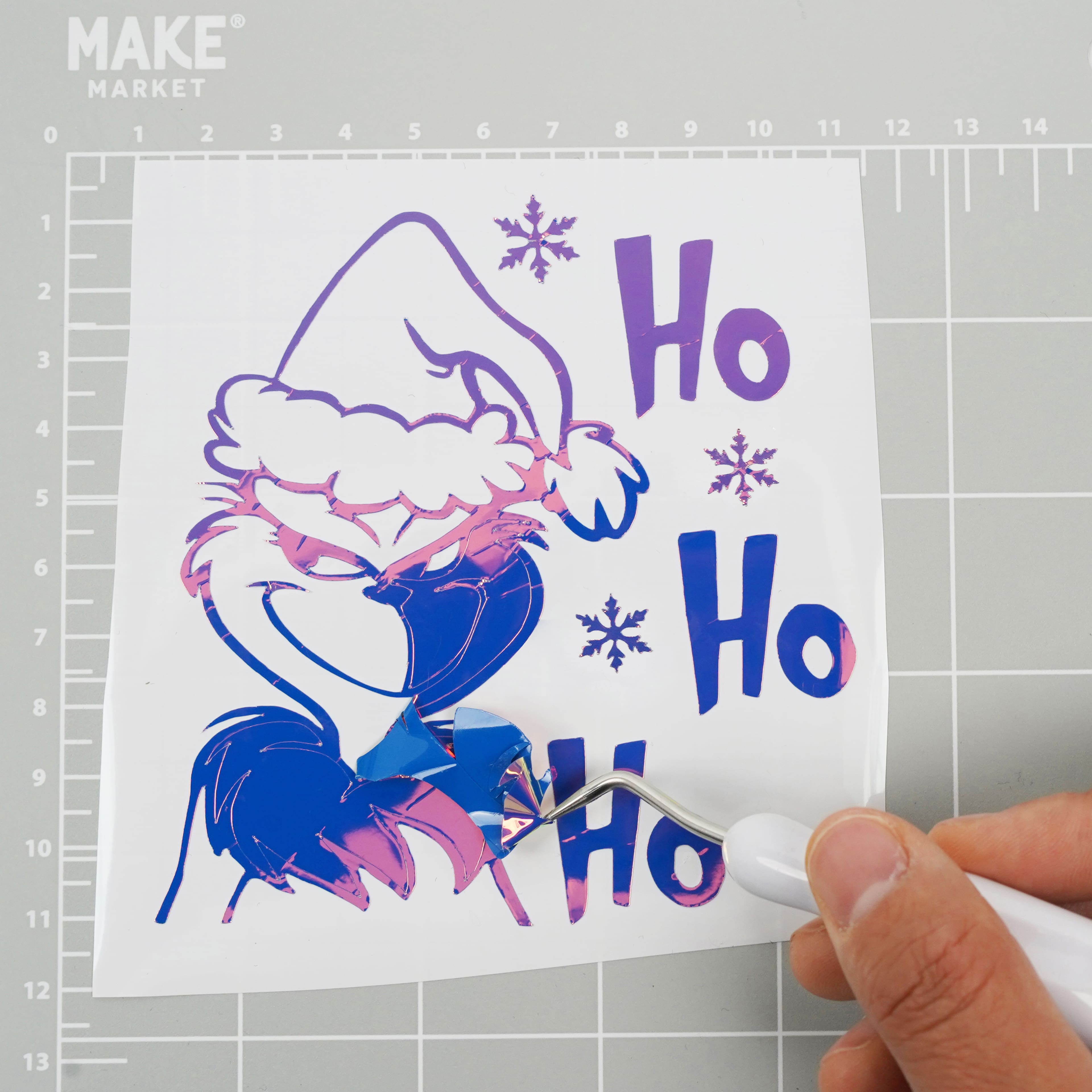 12 Pack: Holographic Glow-in-the-Dark Permanent Vinyl by Make Market®