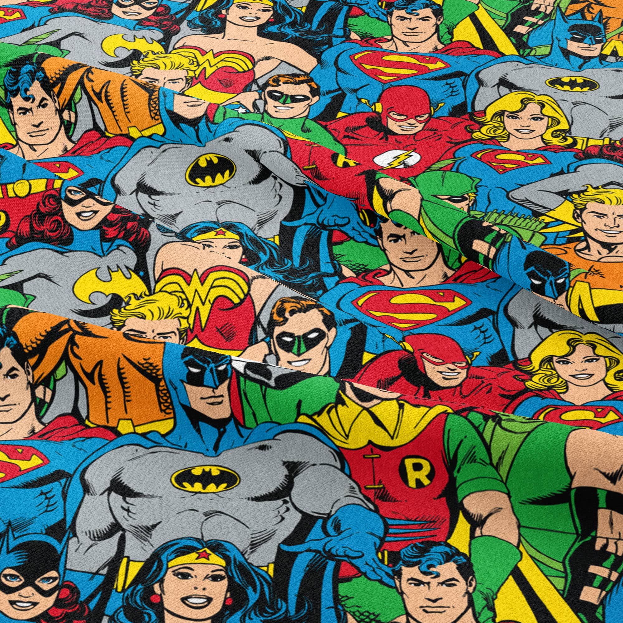 Camelot&#xAE; Fabrics DC Comics Packed Characters Cotton Fabric