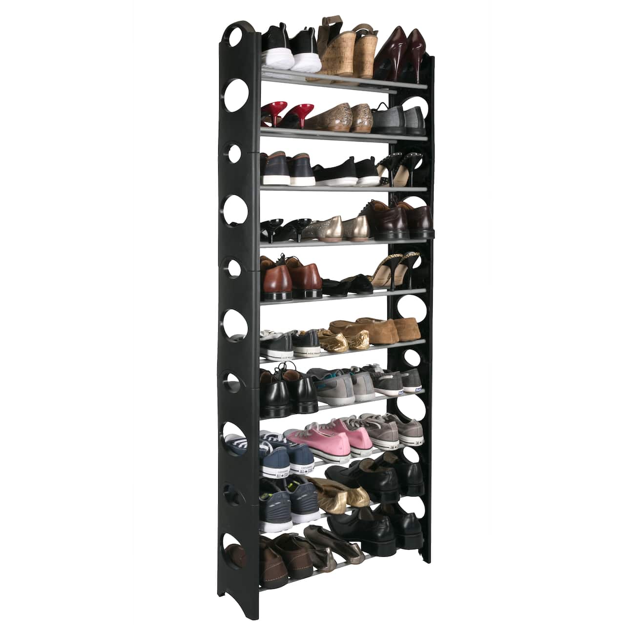 Simplify Black 30 Pair Stackable Shoe Rack | Michaels