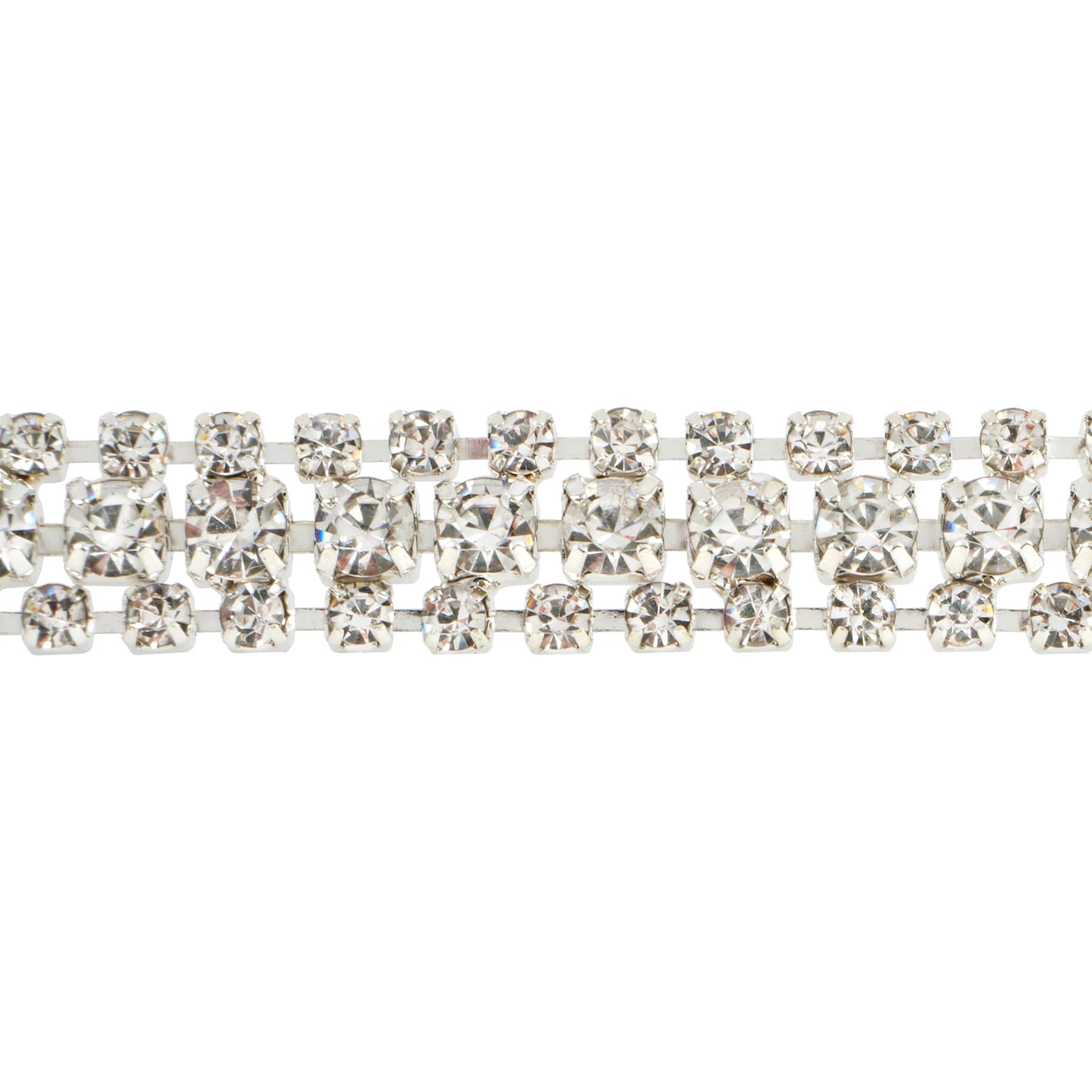 3yd. Glass 3-Row Rhinestone Chain Spool by Bead Landing™