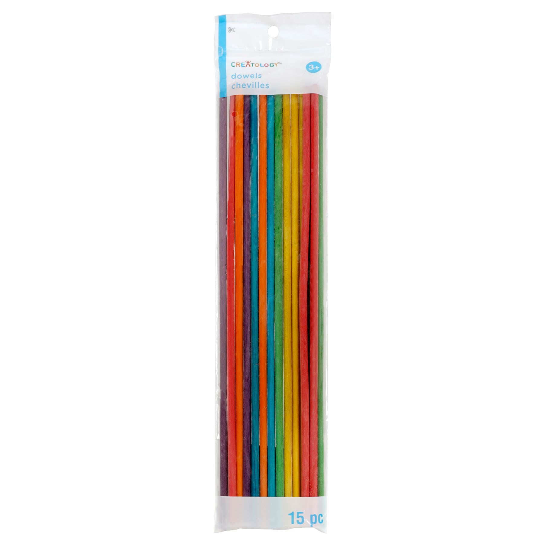 Colorful Wooden Dowels by Creatology&#x2122;, 15ct.