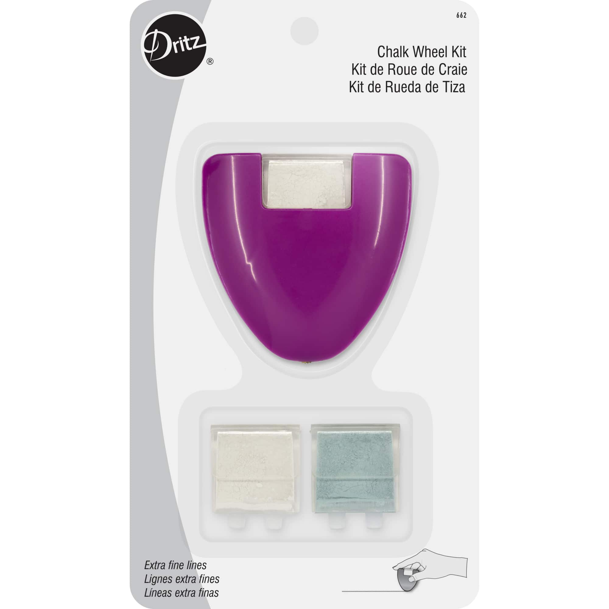 Dritz&#xAE; Extra Fine Lines Chalk Wheel Kit