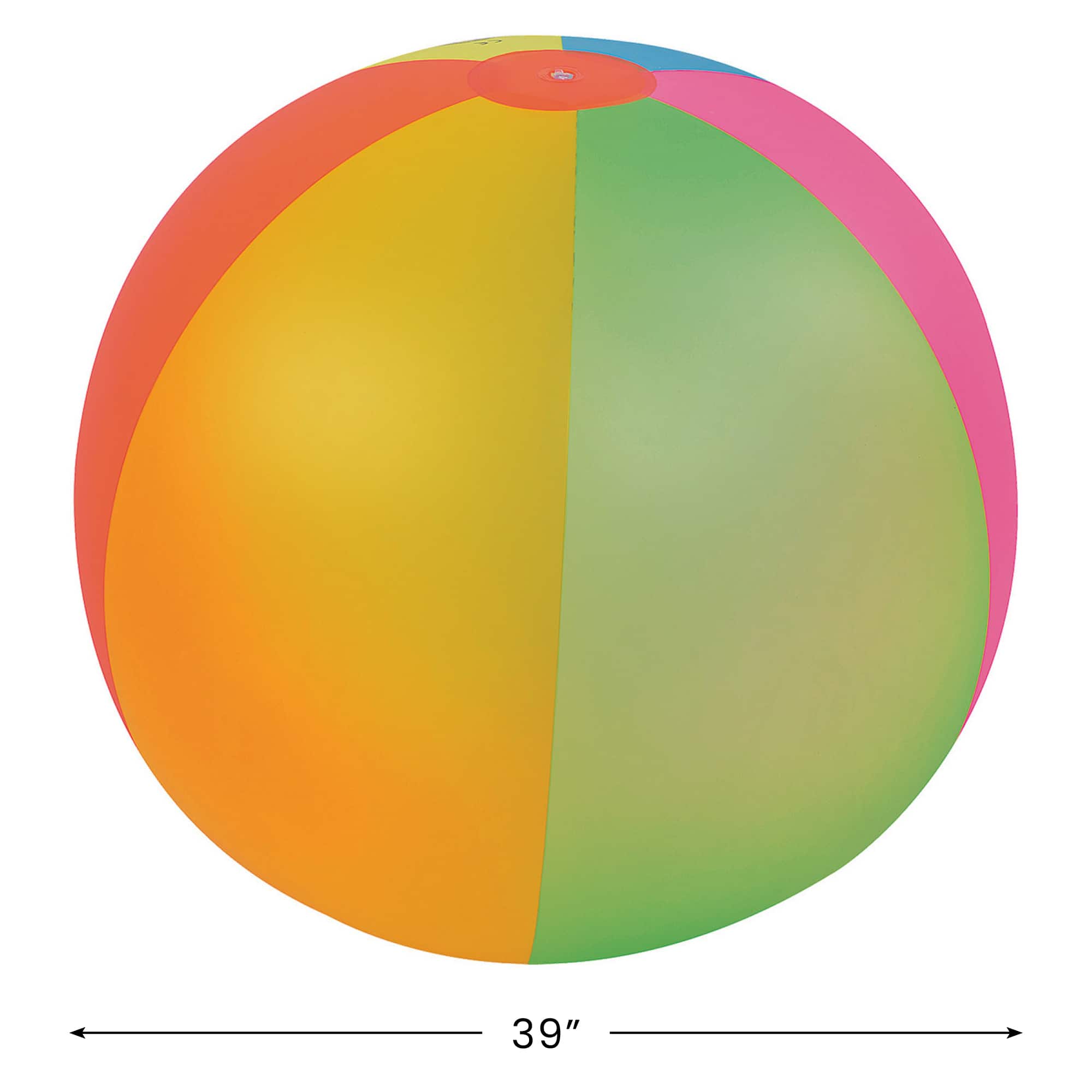 Pool Central&#xAE; 3.25ft. Inflatable 6-Panel Jumbo Beach Ball