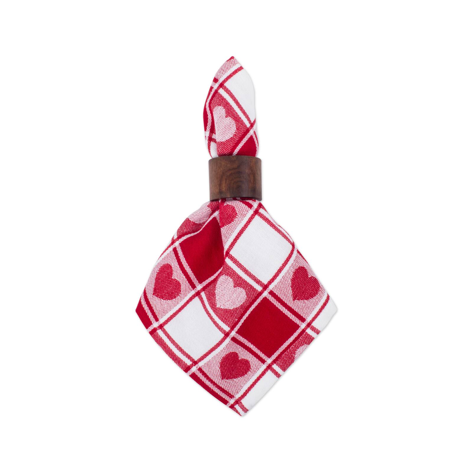 DII® Hearts Woven Check Napkins, 6ct.