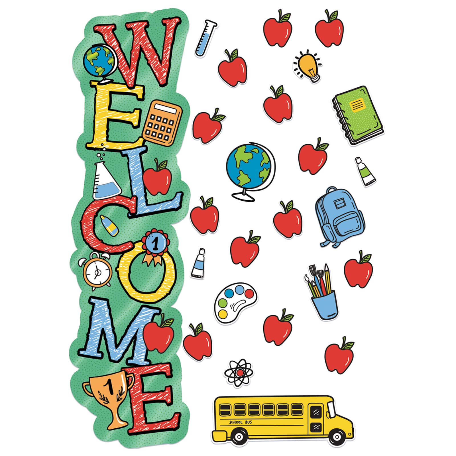 Eureka&#xAE; Back to School Welcome All-In-One Door Decor Kit, 2 Sets of 40