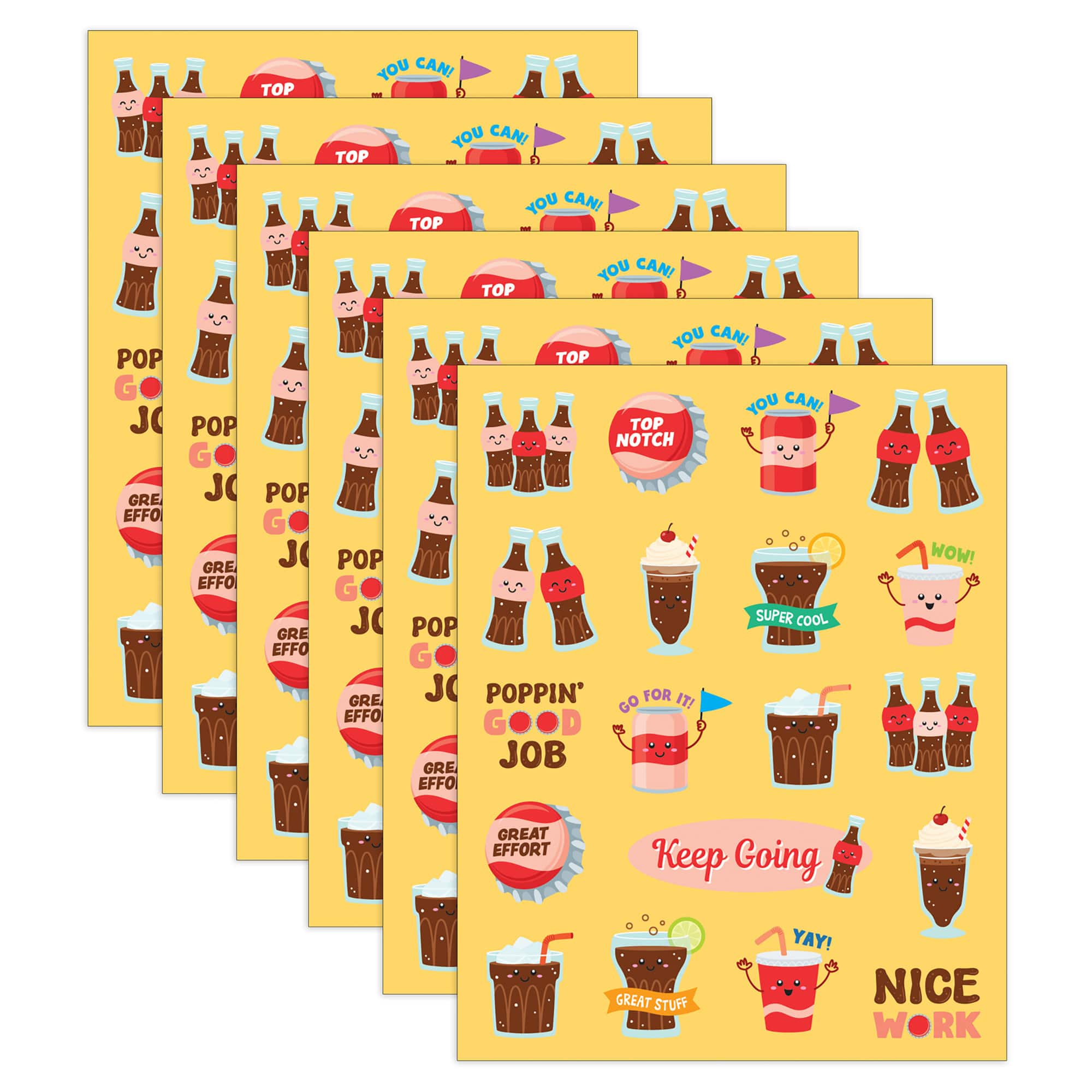 Teacher Created Resources® Cola Smelly Stickers, 6 Packs of 120