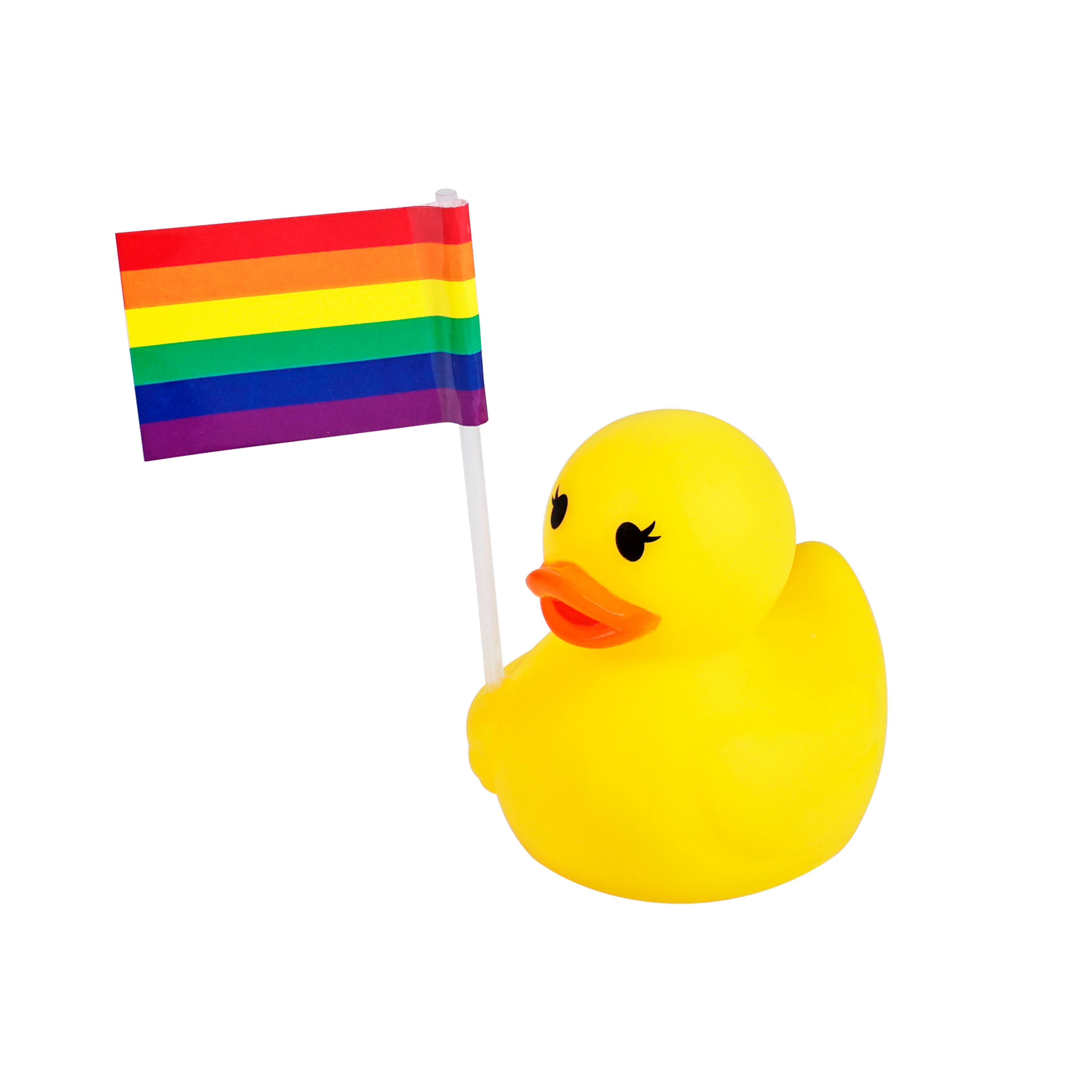 Rubber Duck with Pride Flag by Celebrate It™