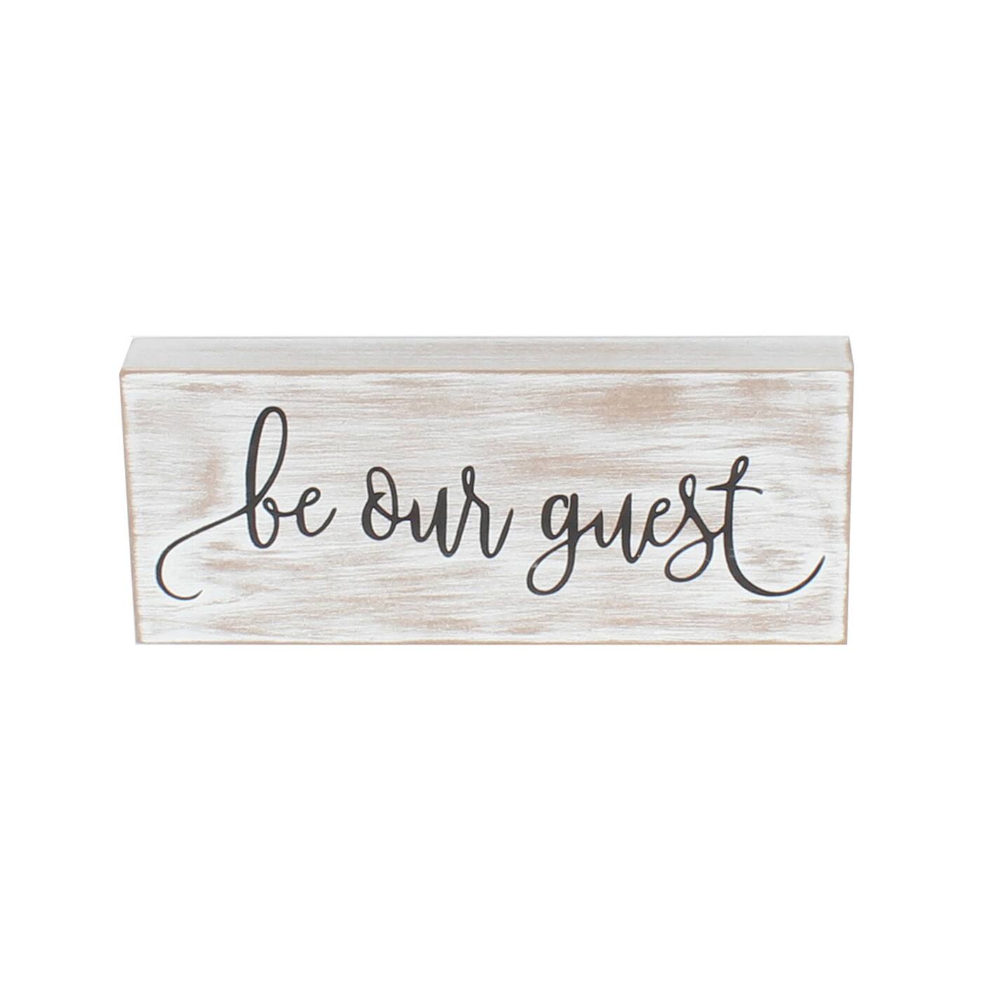 12 Be Our Guest Tabletop Sign By Ashland Michaels