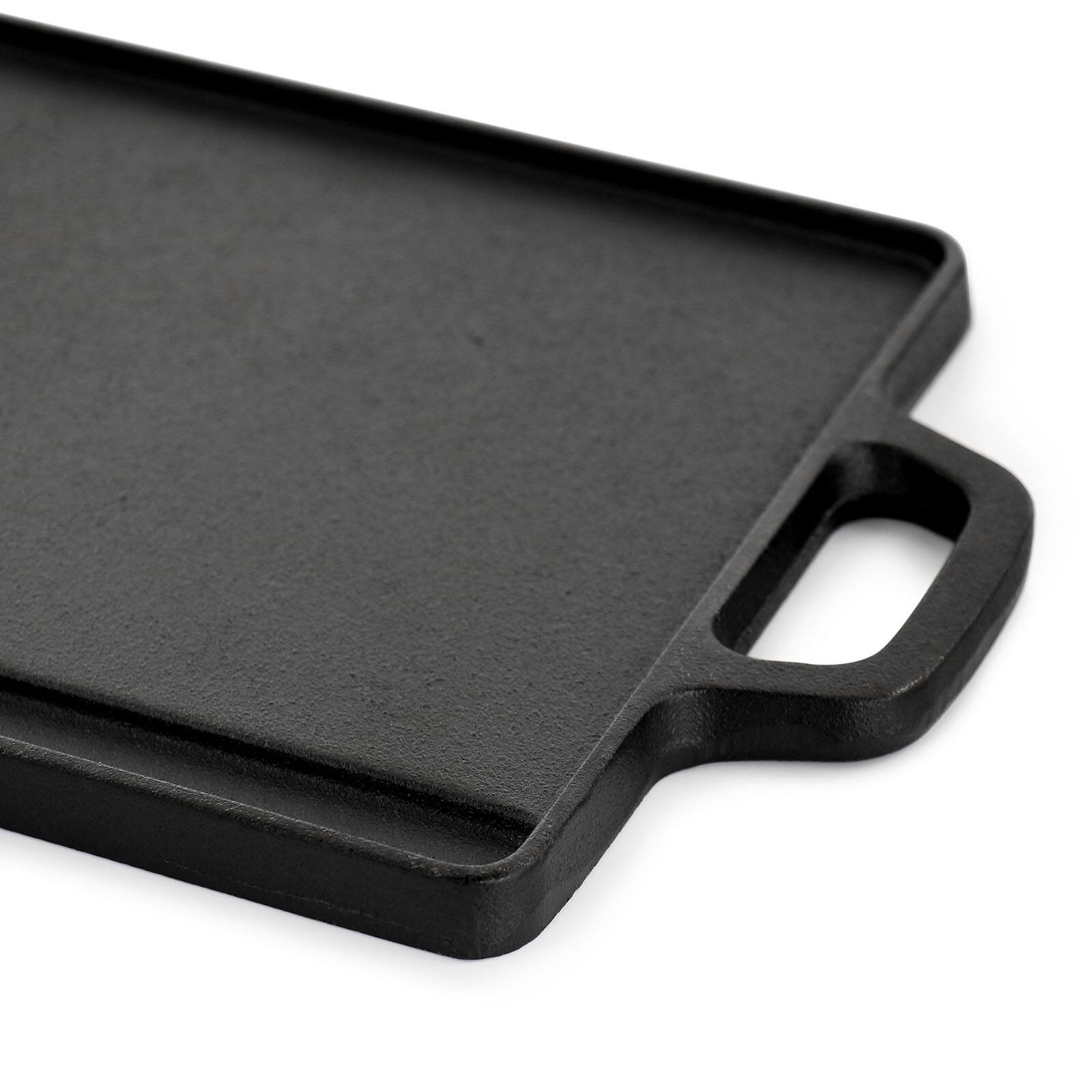 Oster Castaway Pre-Seasoned 18&#x22; x 9&#x22; Cast Iron Reversible Griddle