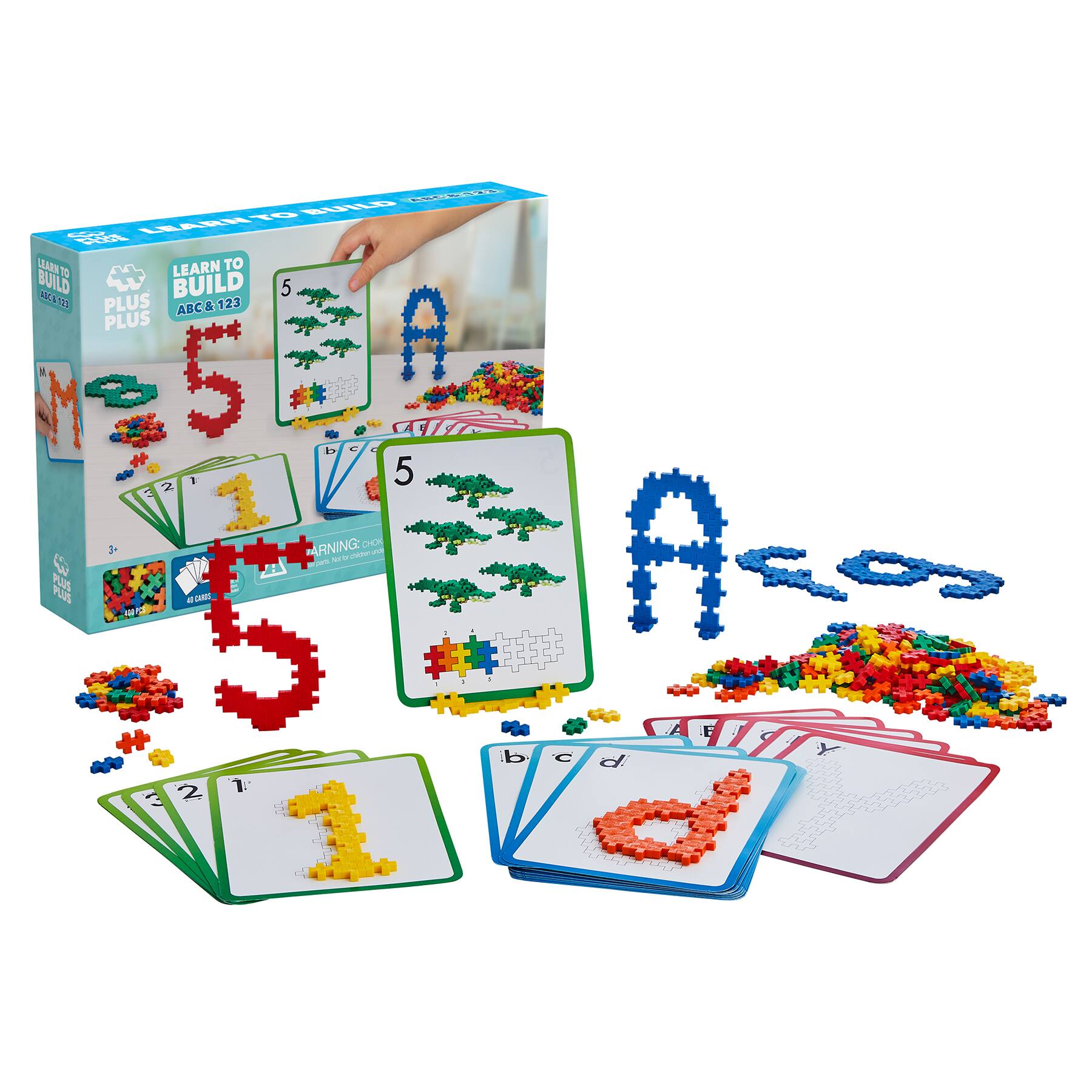 Plus-Plus® Learn to Build ABCs & 123s Activity Kit