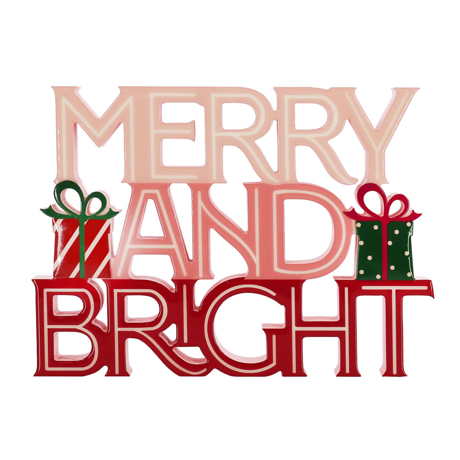 12&#x22; Merry &#x26; Bright Gift Box Tabletop D&#xE9;cor by Ashland&#xAE;